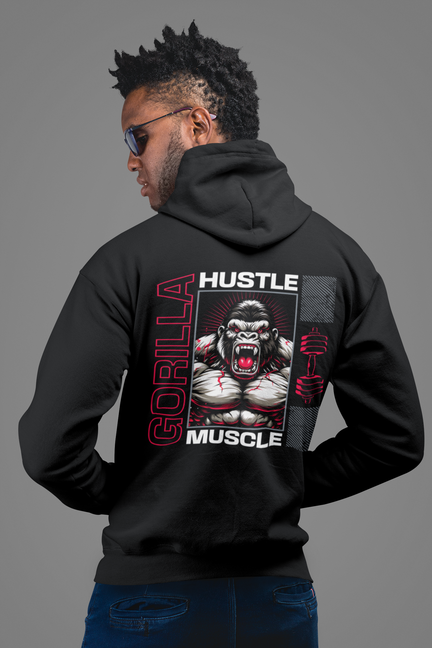 Gorilla Hustle Muscle Hoodie