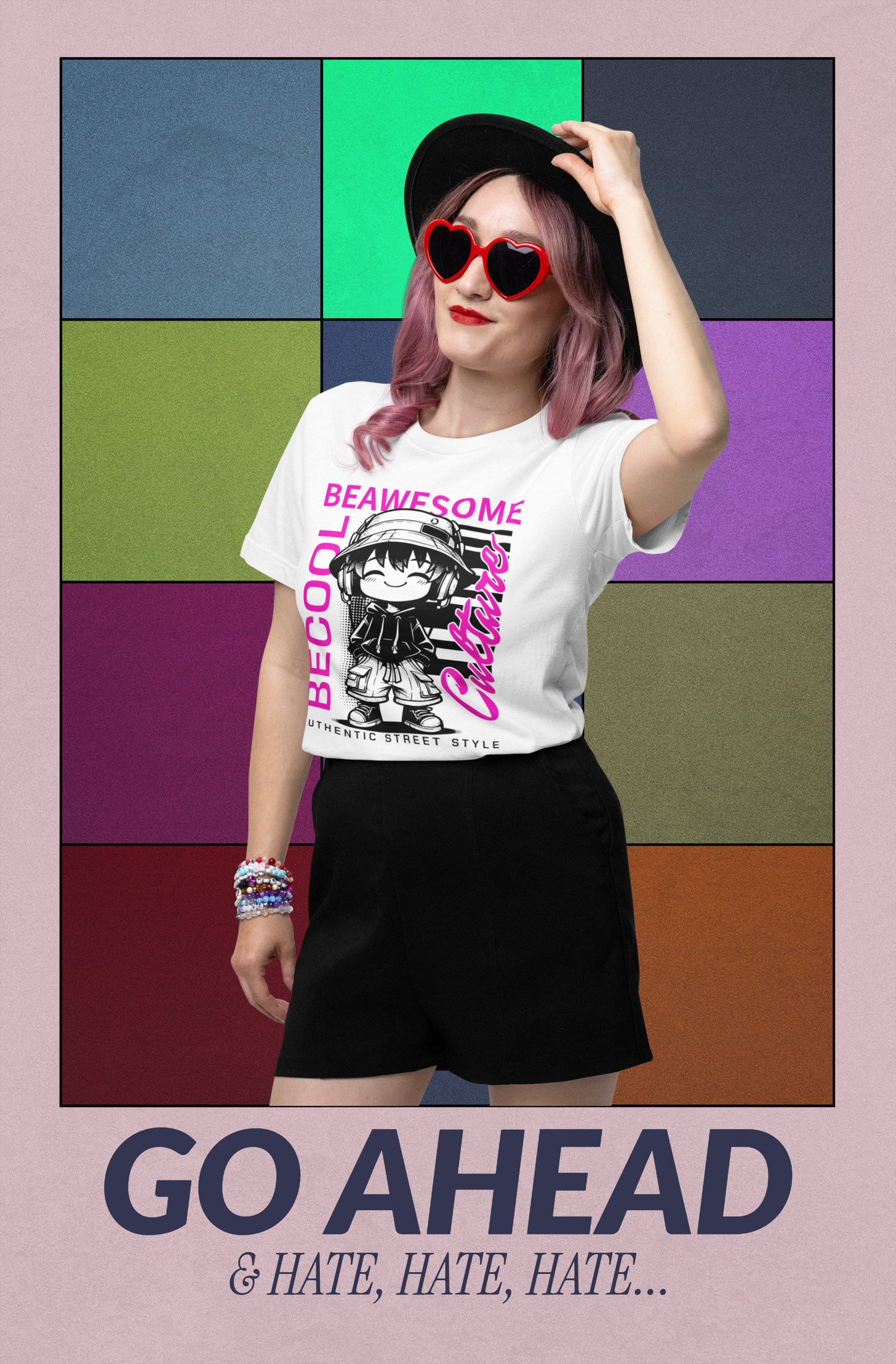 Cool Vibes Unisex - 'be awesome be cool' T-Shirt