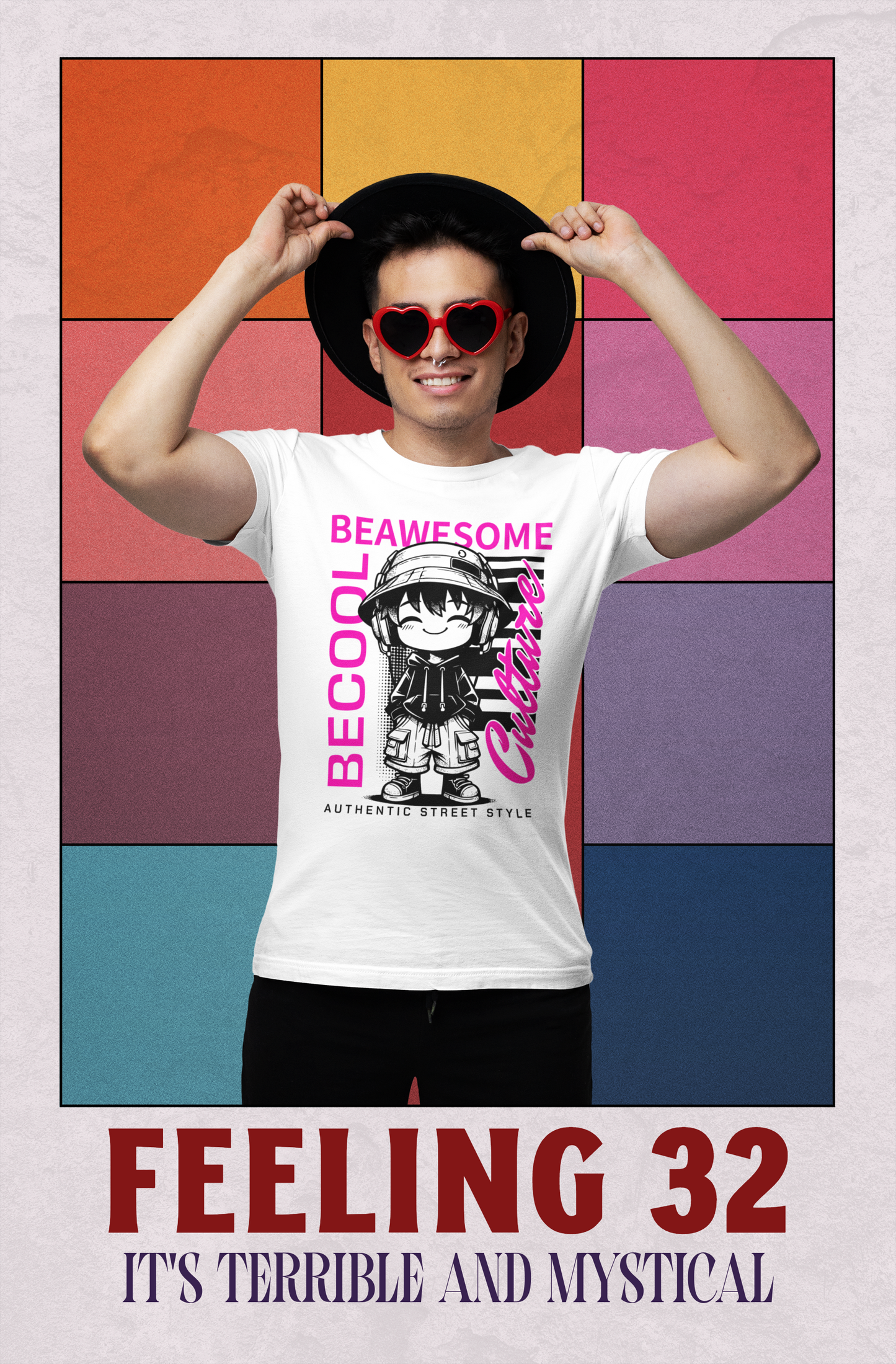 Cool Vibes Unisex - 'be awesome be cool' T-Shirt