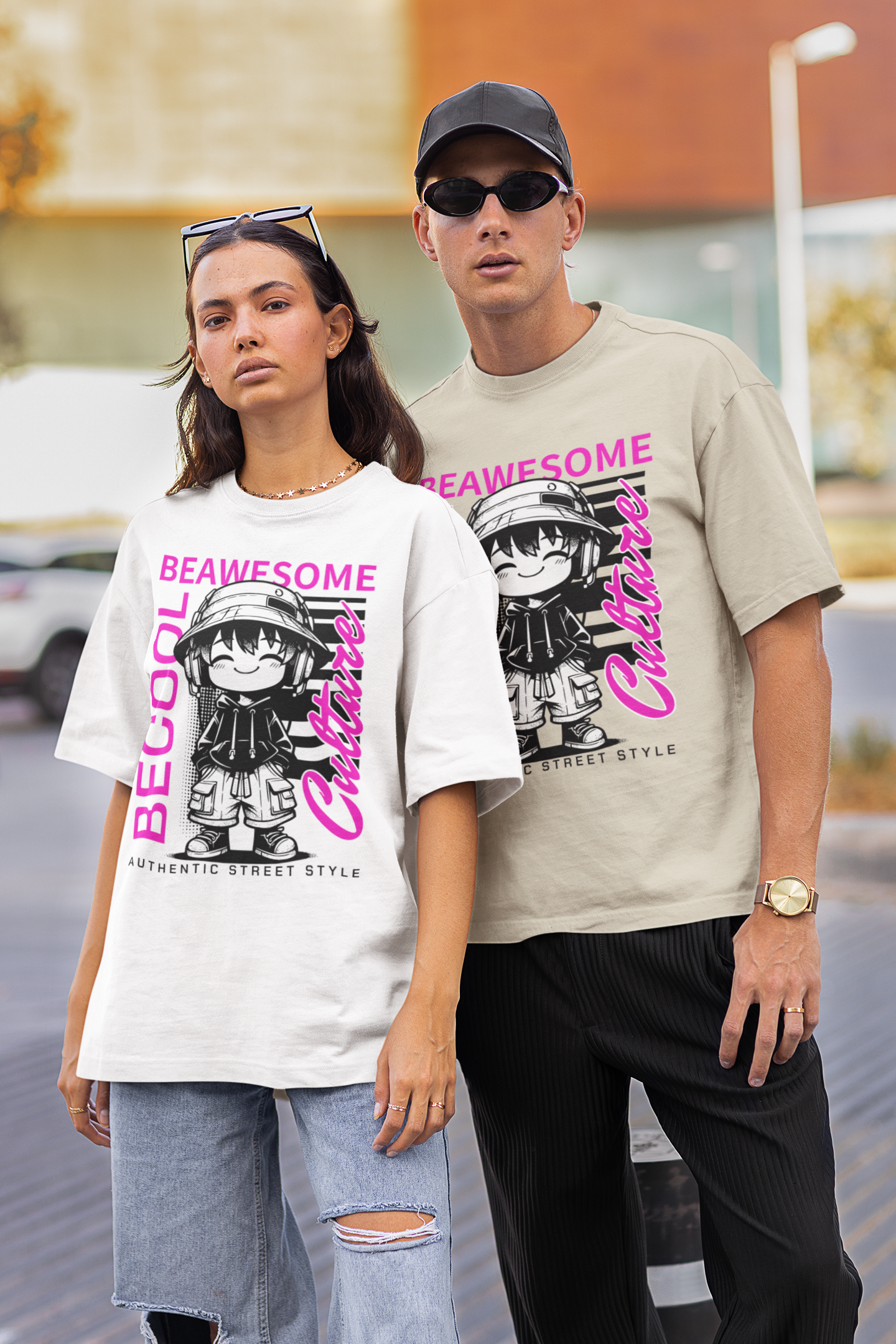 Cool Vibes Unisex - 'be awesome be cool' T-Shirt