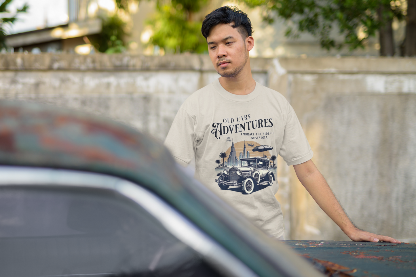 Old Cars Adventures Unisex T-Shirt