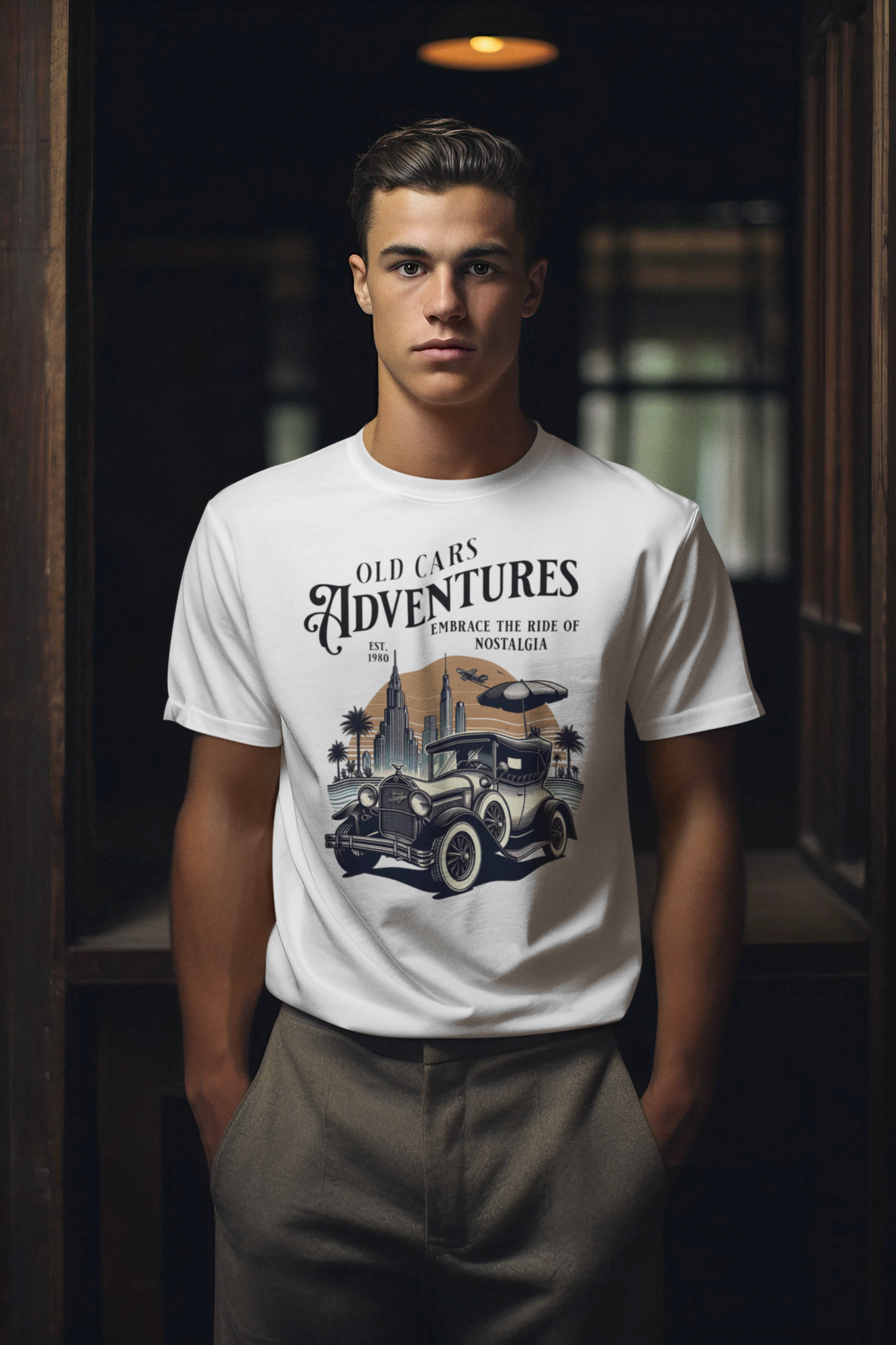 Old Cars Adventures Unisex T-Shirt