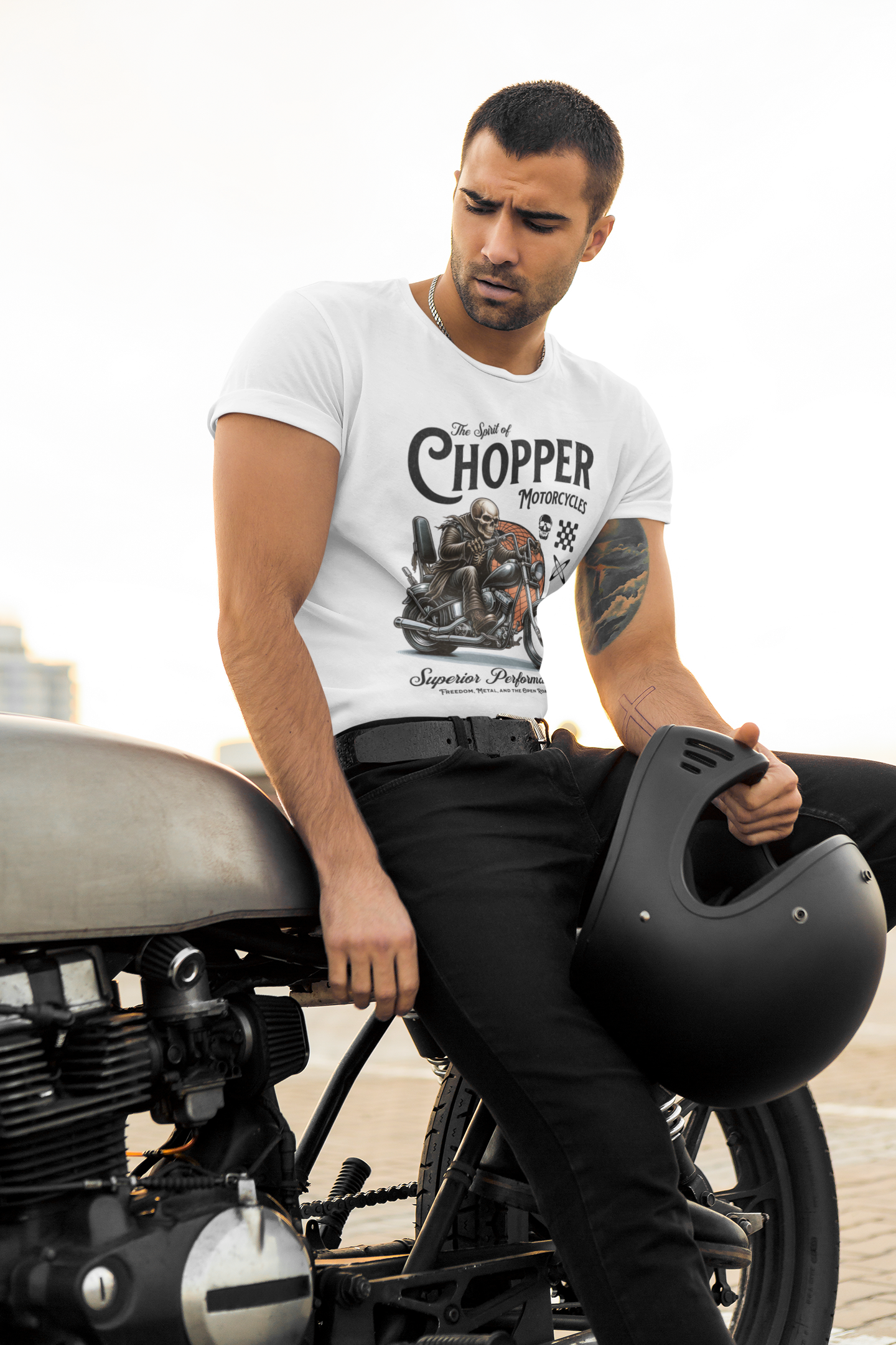 Chopper Motorcycle Unisex T-Shirt