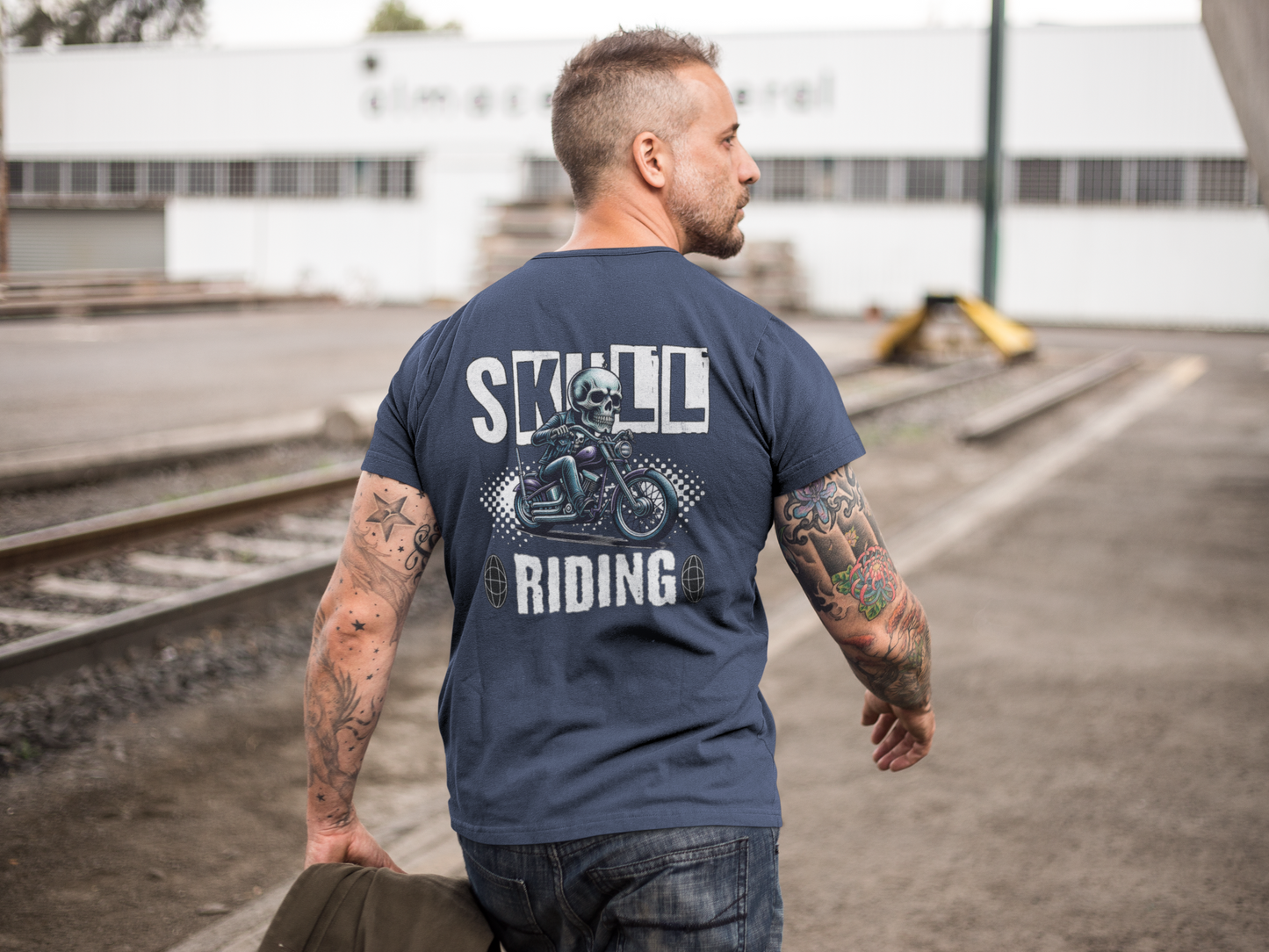 Skull Riding, Motorcycle Ride Unisex T-Shirt