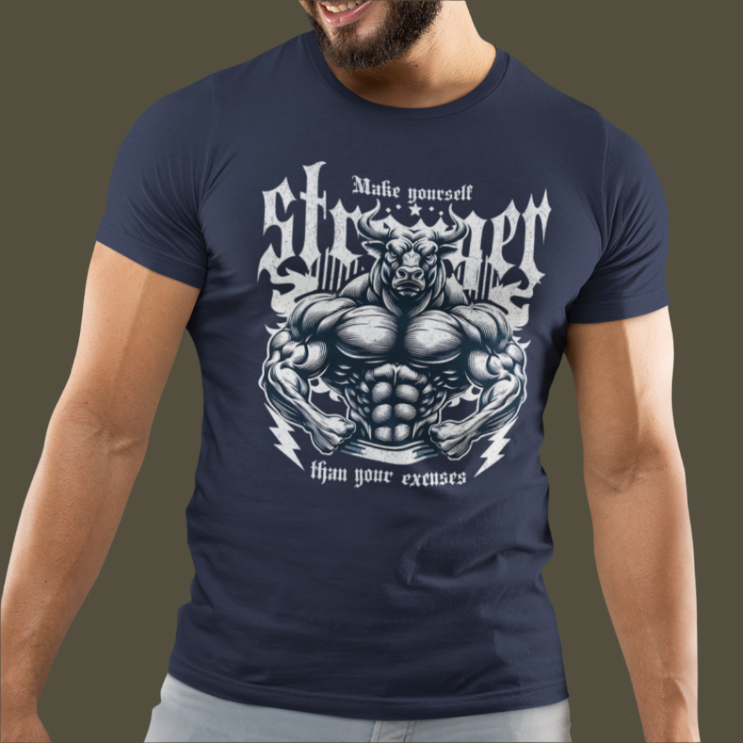 Gym Motivation - Make Yourself Stronger T-Shirt