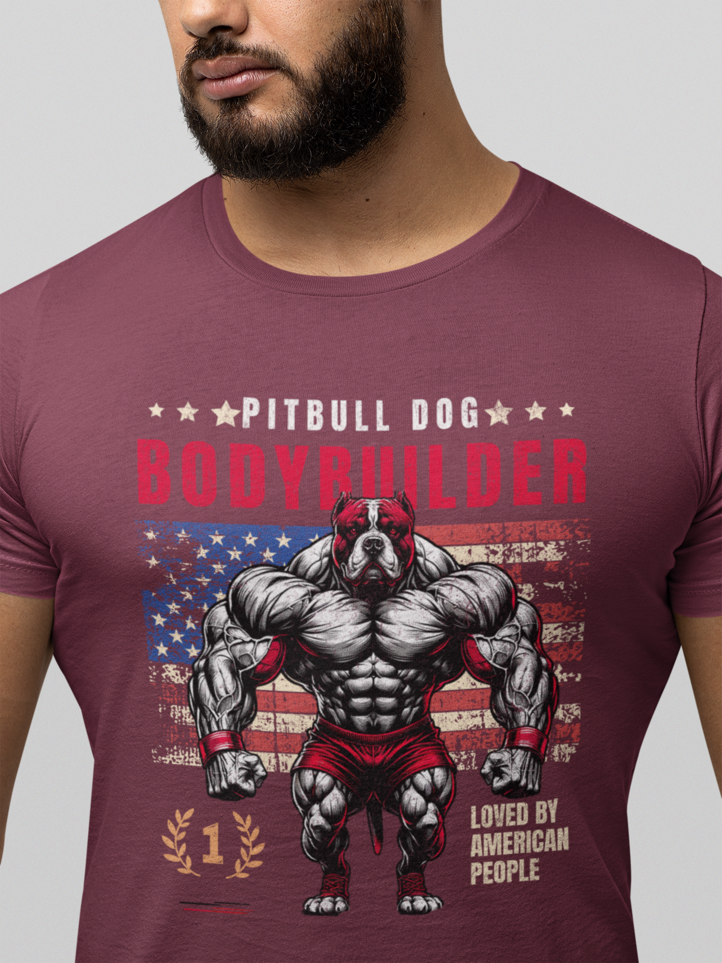 Pitbull Bodybuilder T-Shirt