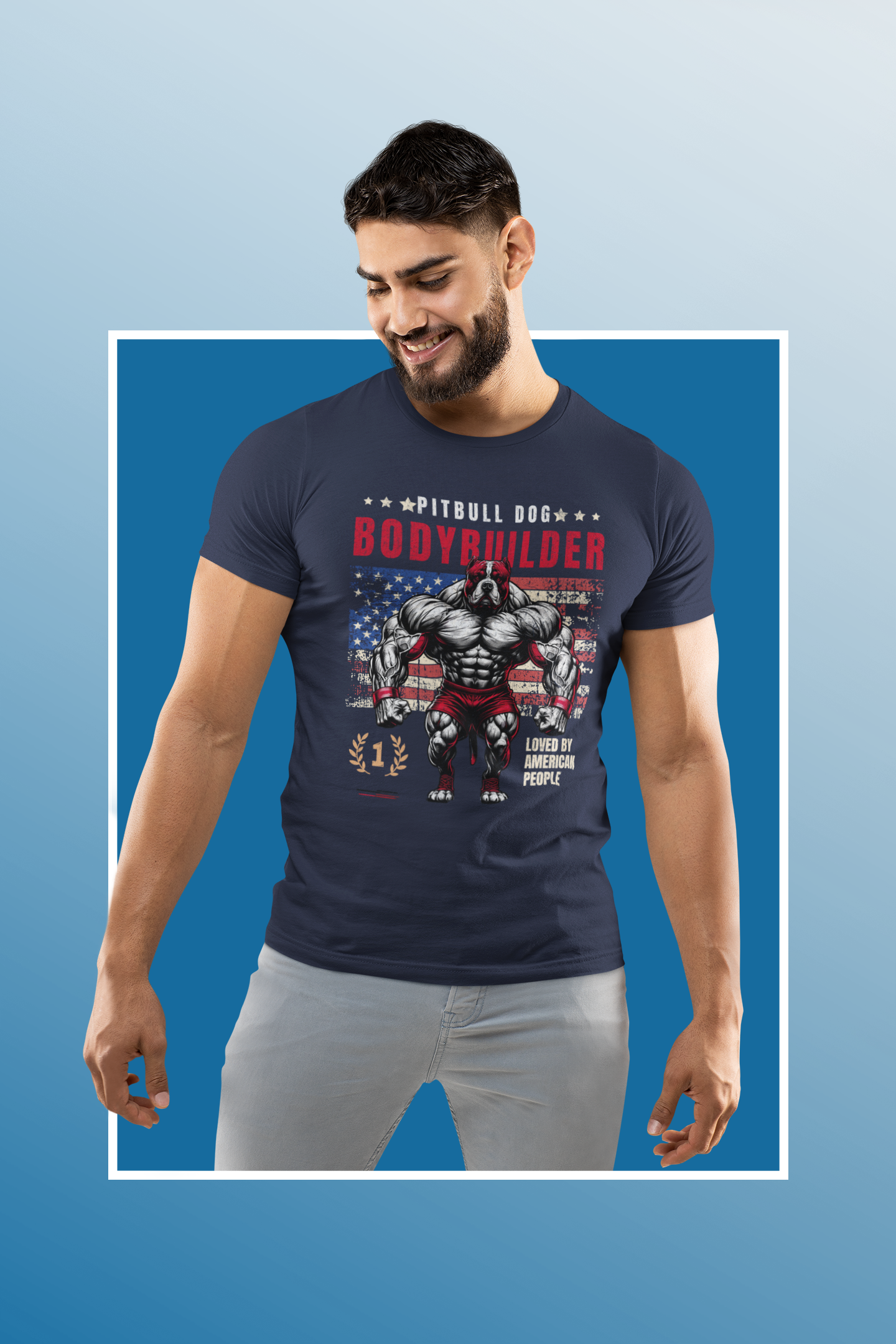 Pitbull Bodybuilder T-Shirt