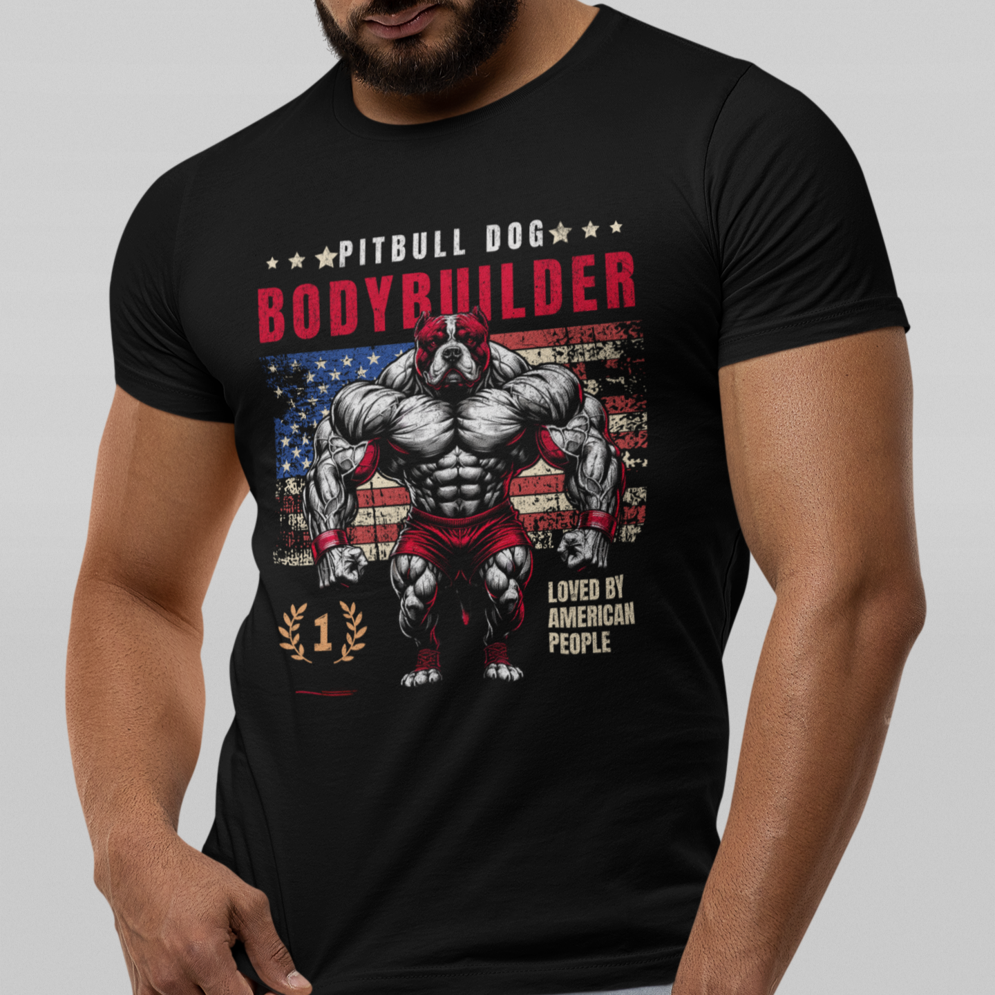 Pitbull Bodybuilder T-Shirt