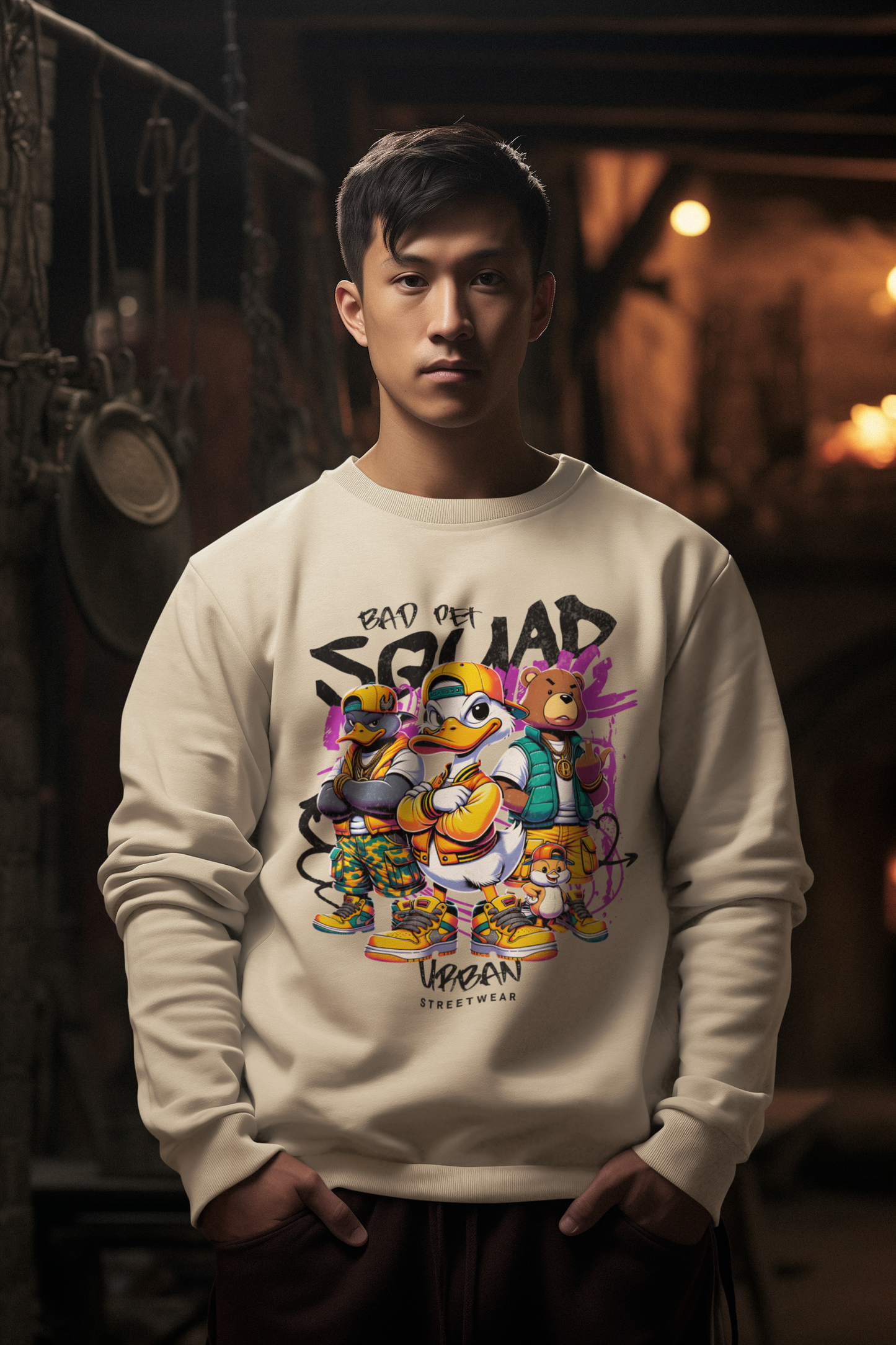 Bad Pet Squad Design Sweatshirt