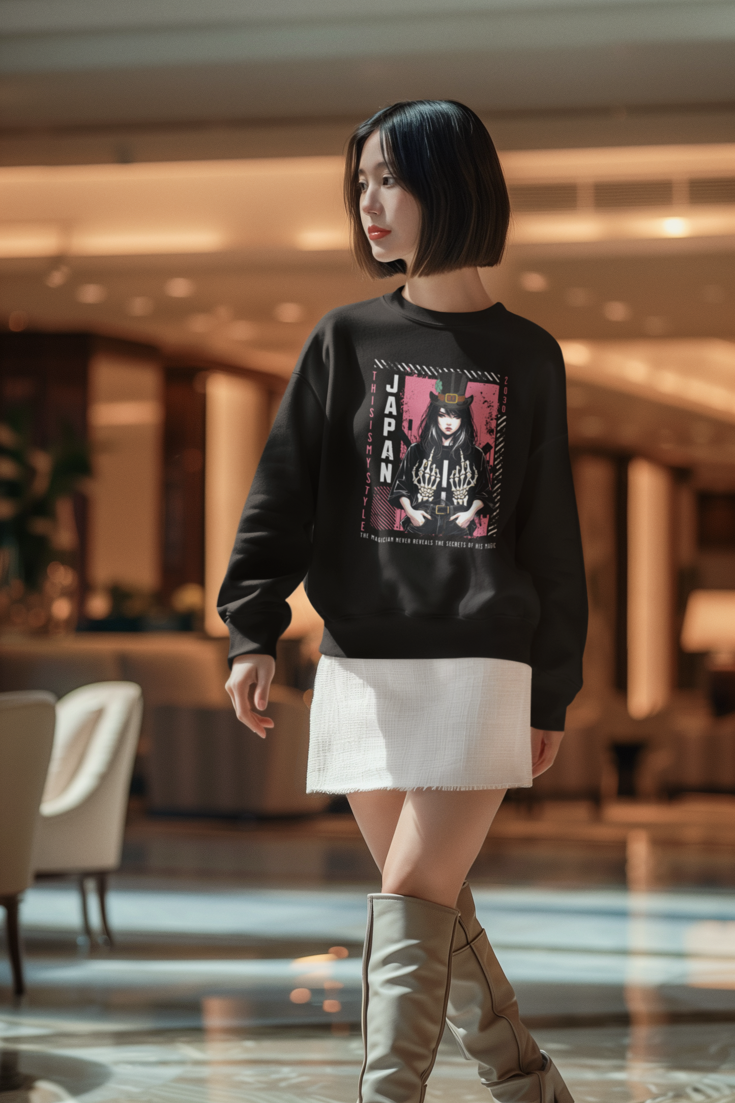 Stylish Girl - Crewneck Sweatshirt