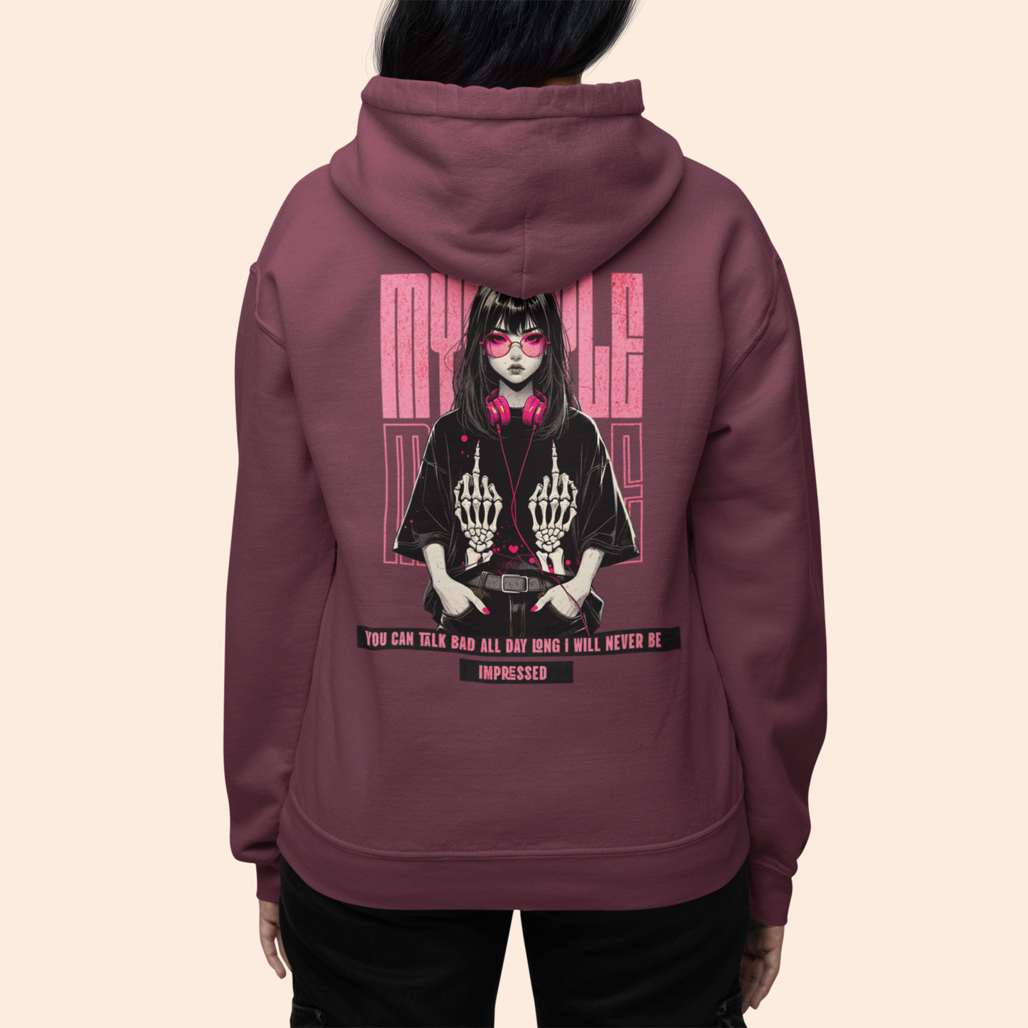 Stylish Girl Design Hoodie