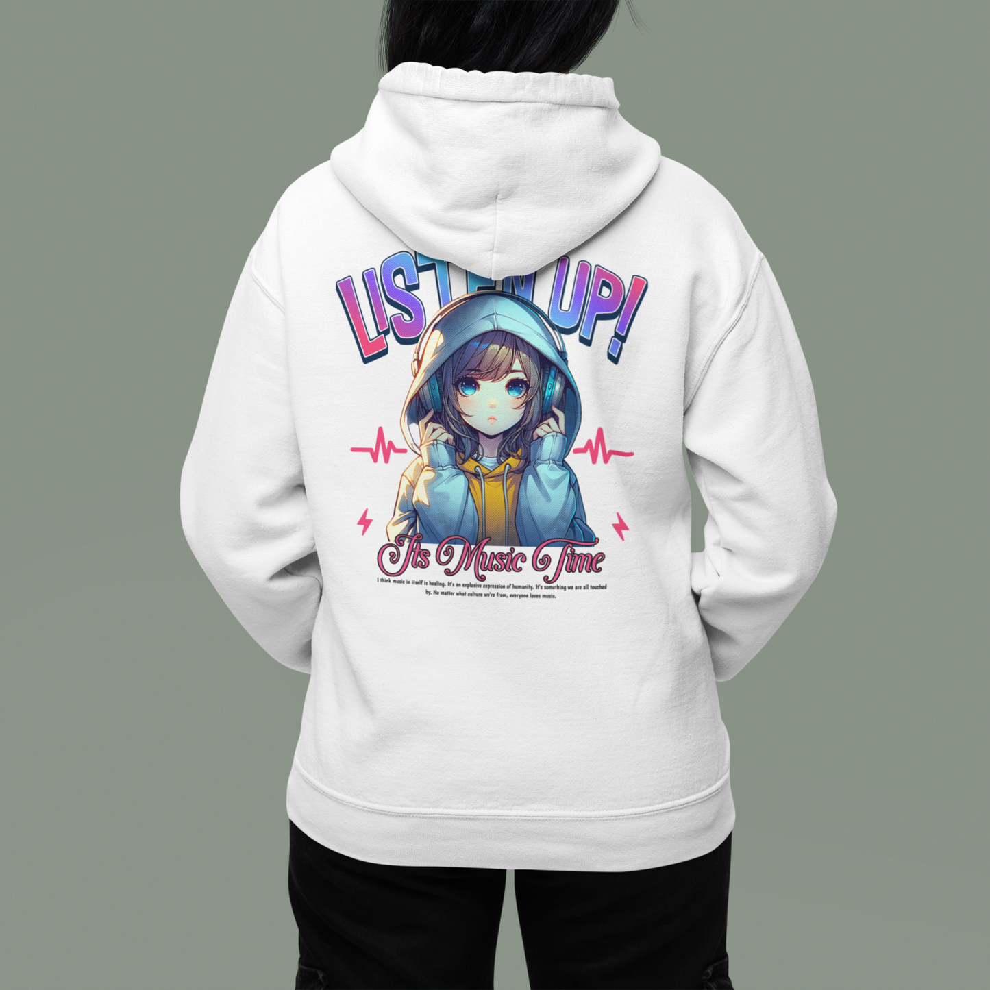 Listen Up It's Music Time Hoodie