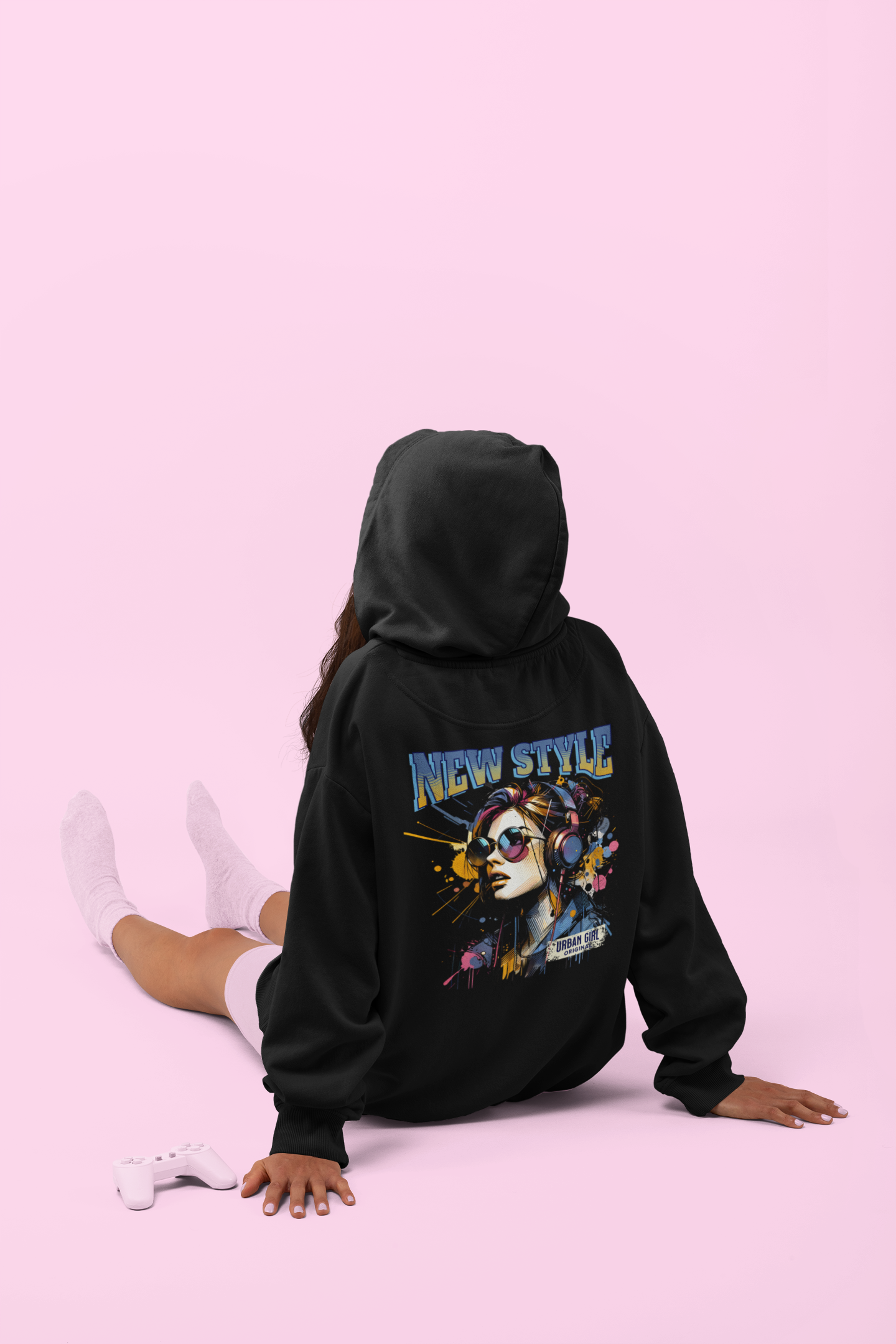 Stylish Girl Design Hoodie