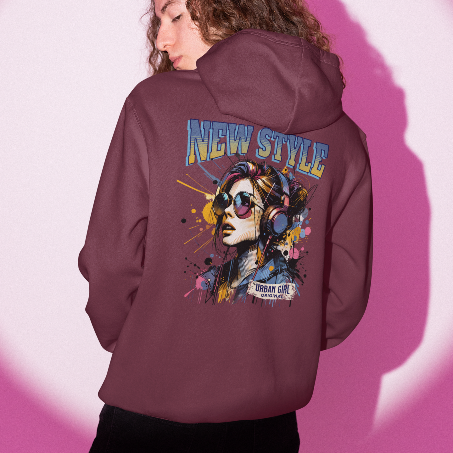 Stylish Girl Design Hoodie