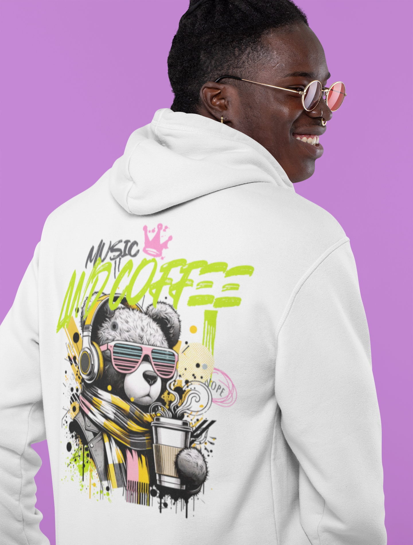 Music and Coffee Hoodie Design