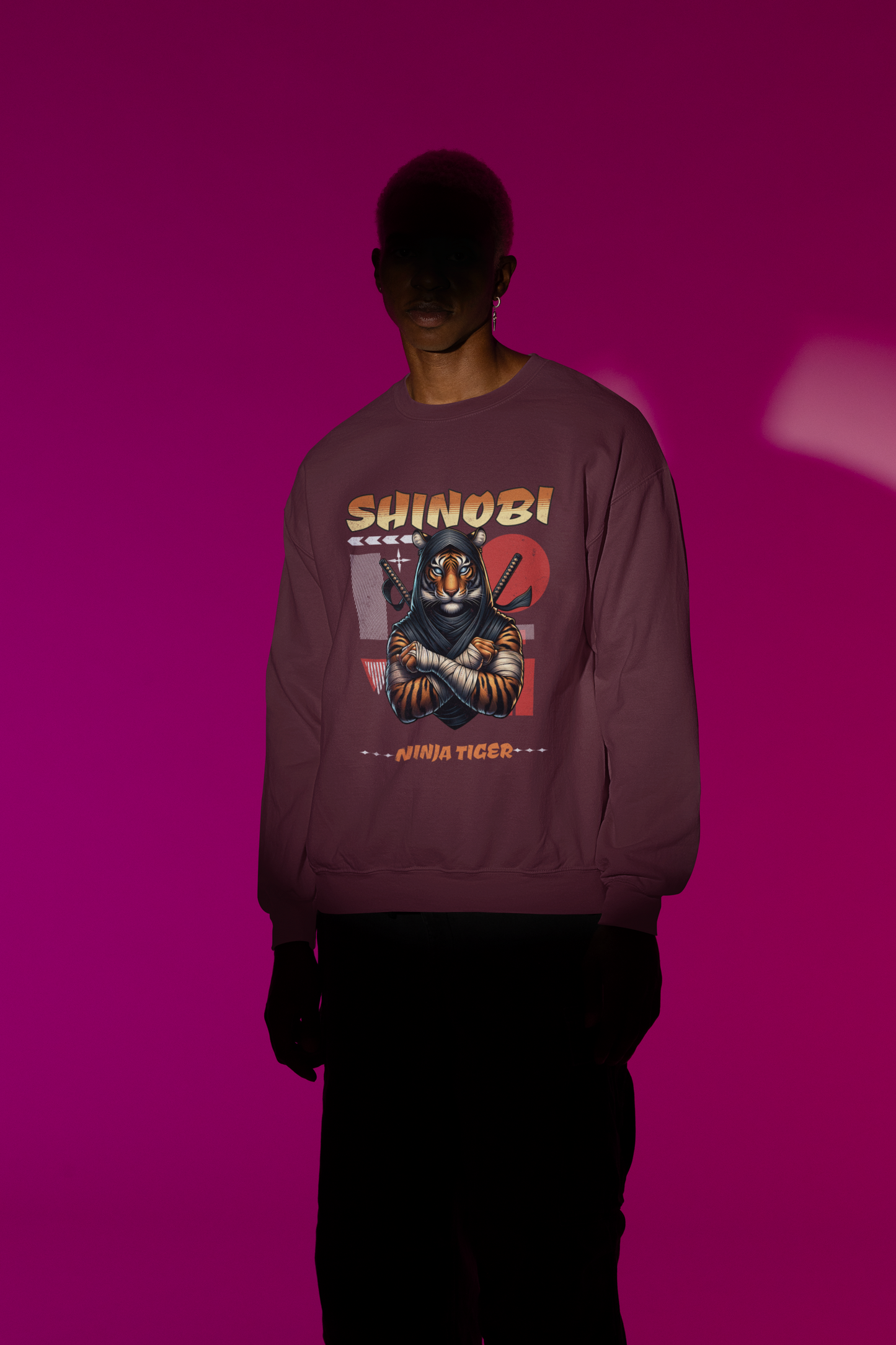 Tiger Ninja Sweatshirt Japanese Style
