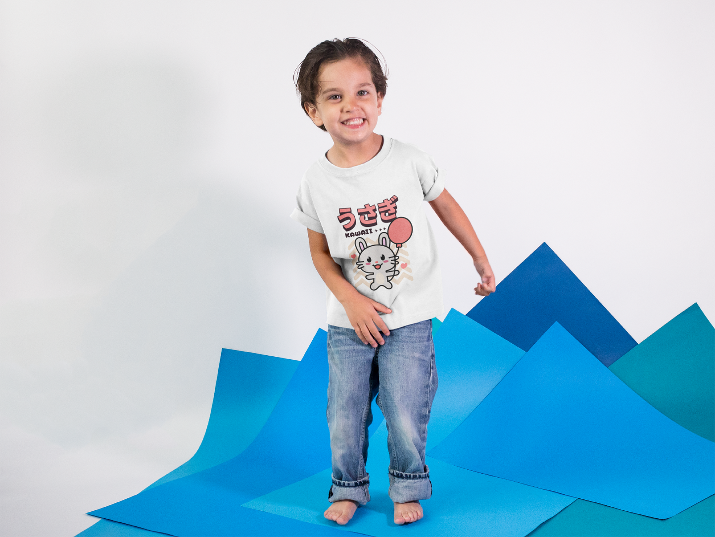 Kawaii Tee with Balloon Design - Youth