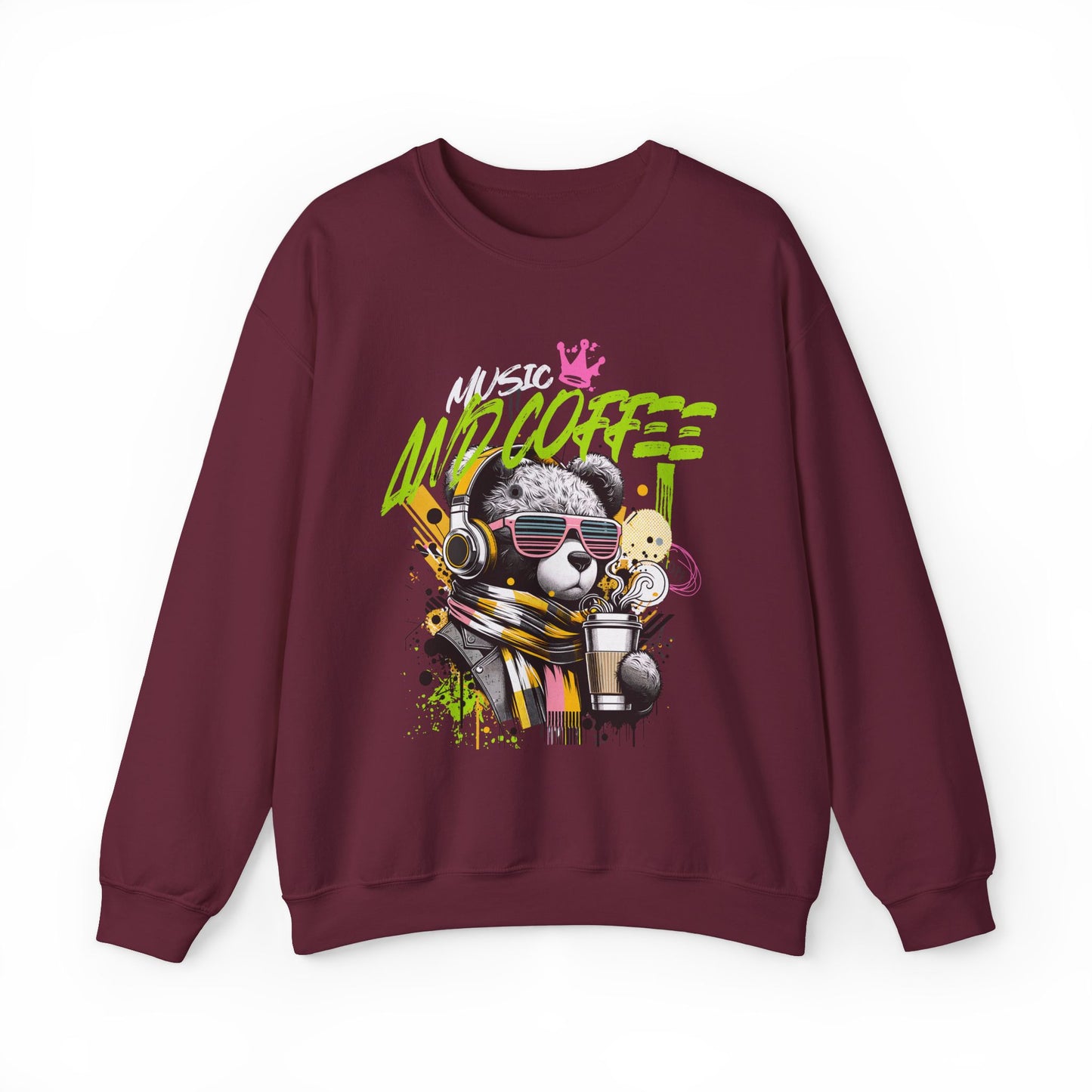Coffee and Music Crewneck Sweatshirt
