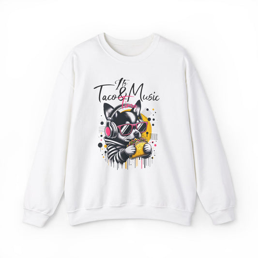 Taco Music Time Crewneck Sweatshirt