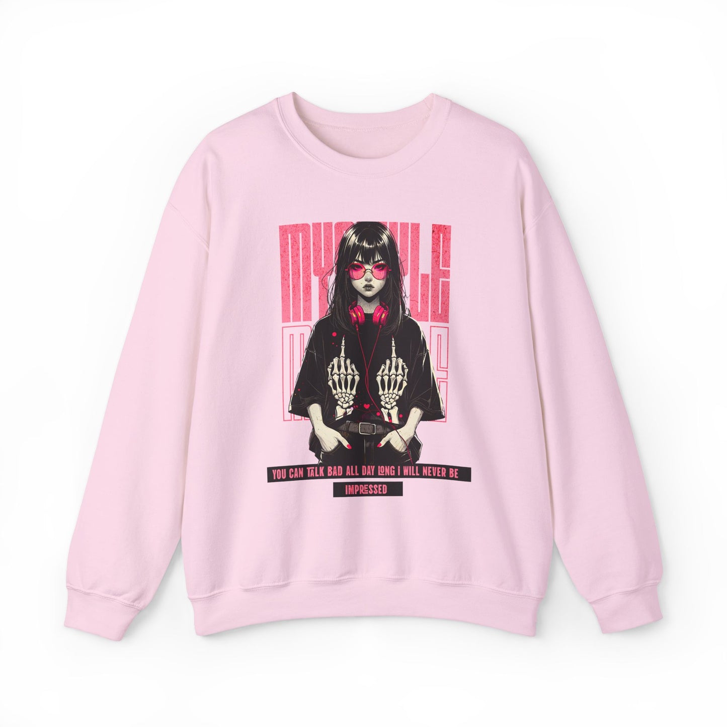 Crewneck Sweatshirt - Stylish Girl Design