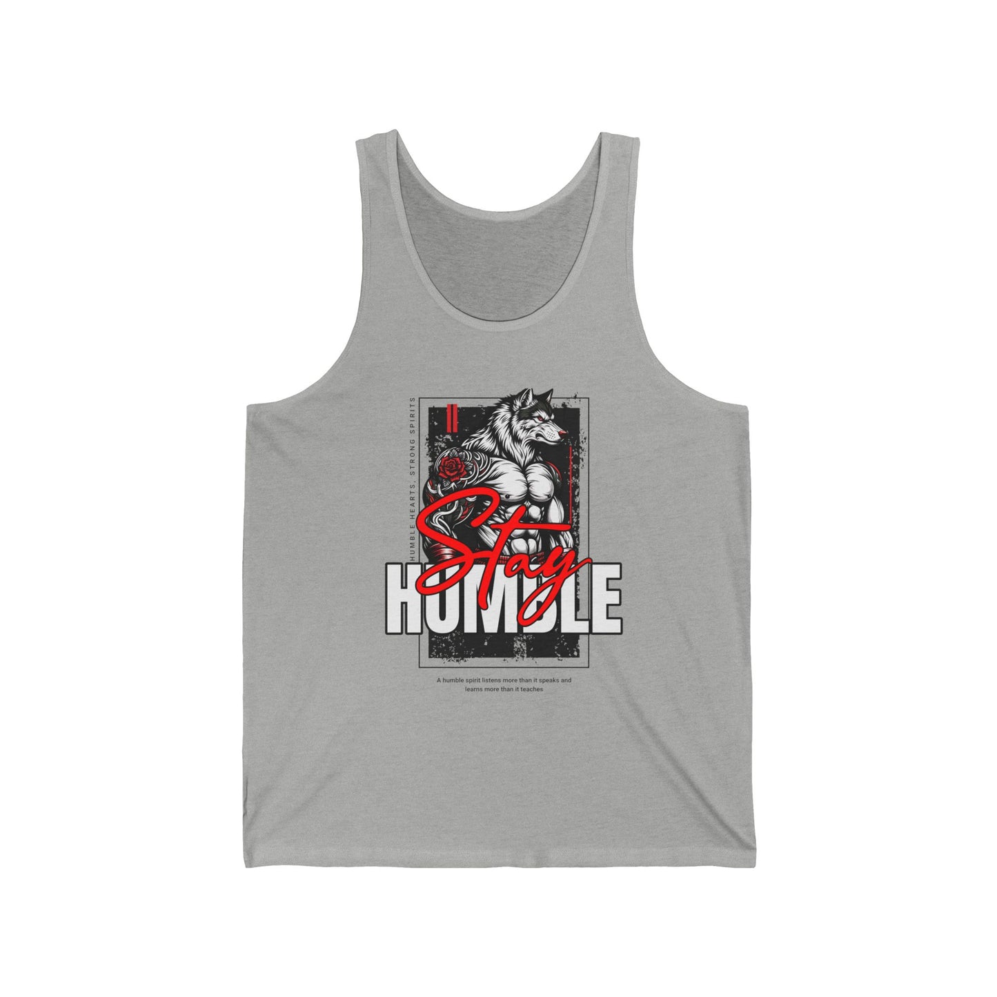 Wolf Fitness Stay Humble Workout Apparel Tank Top