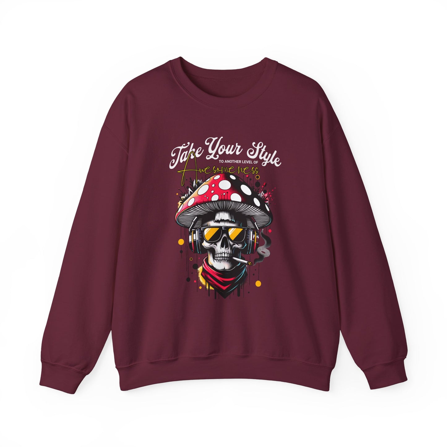 Graffiti Skull Crewneck Sweatshirt