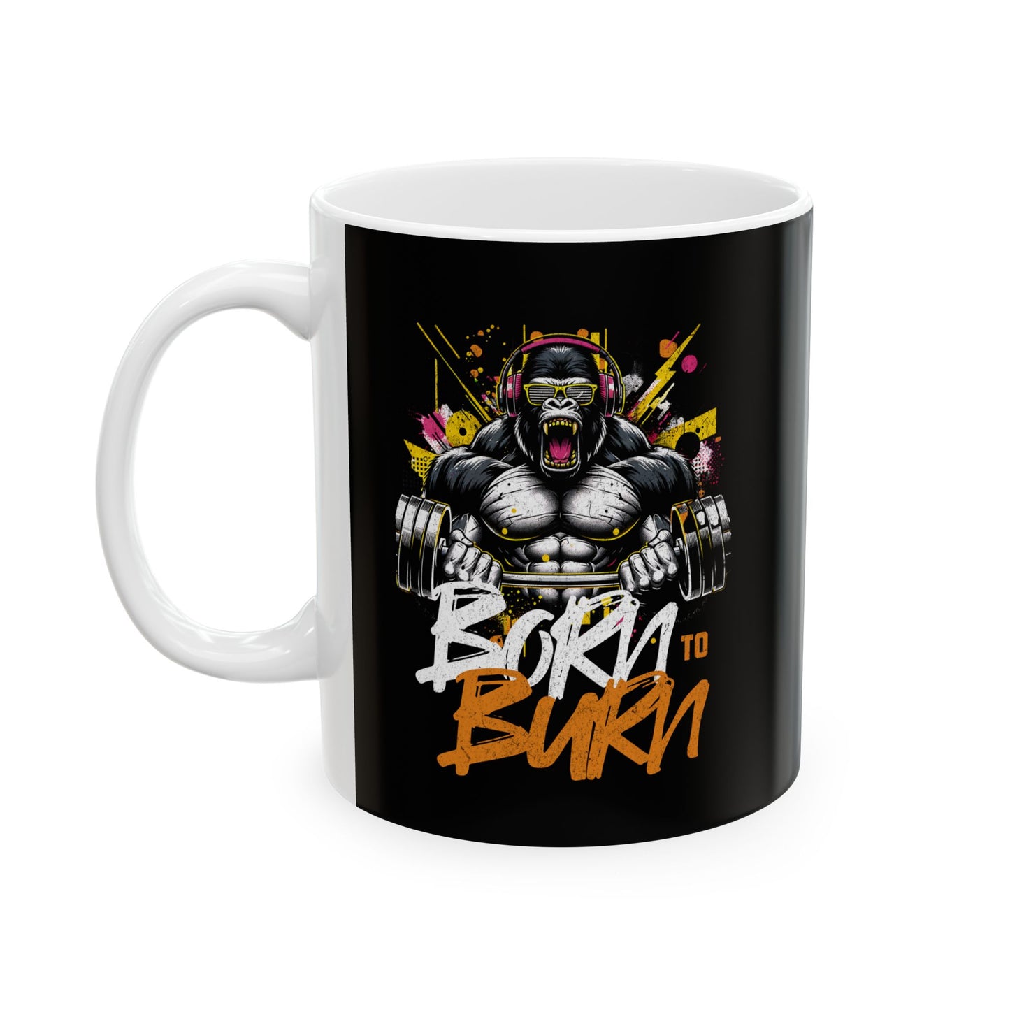 Gorilla Fitness Ceramic Mug, 11oz