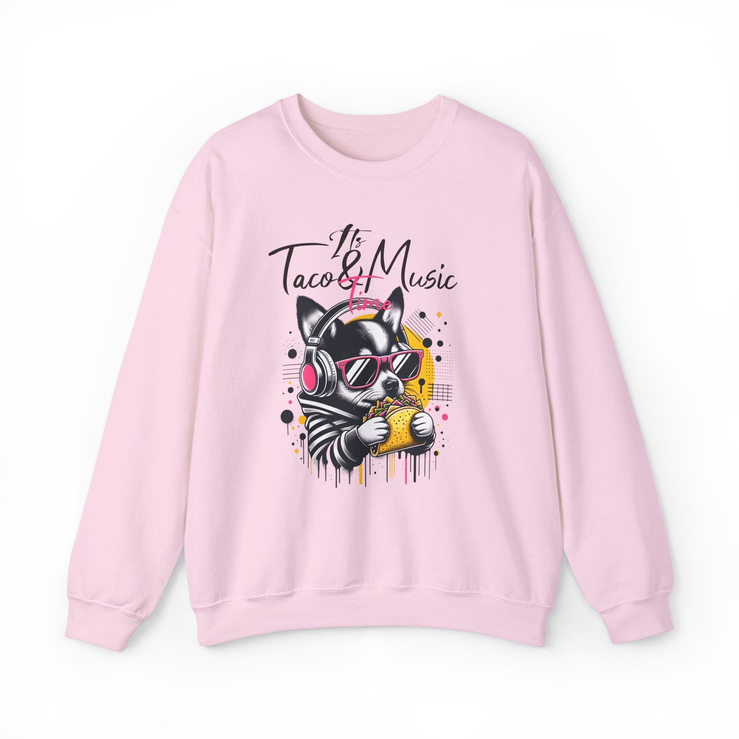 Taco Music Time Crewneck Sweatshirt