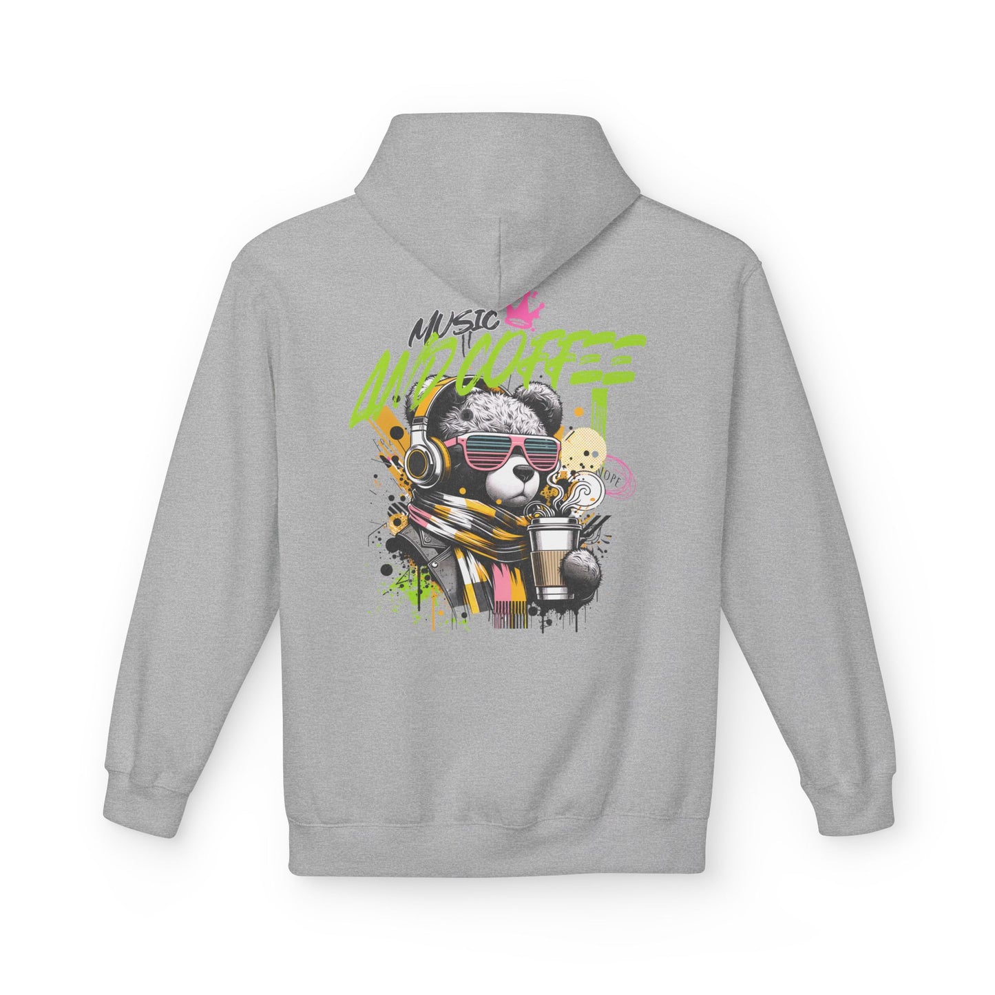 Music and Coffee Hoodie Design