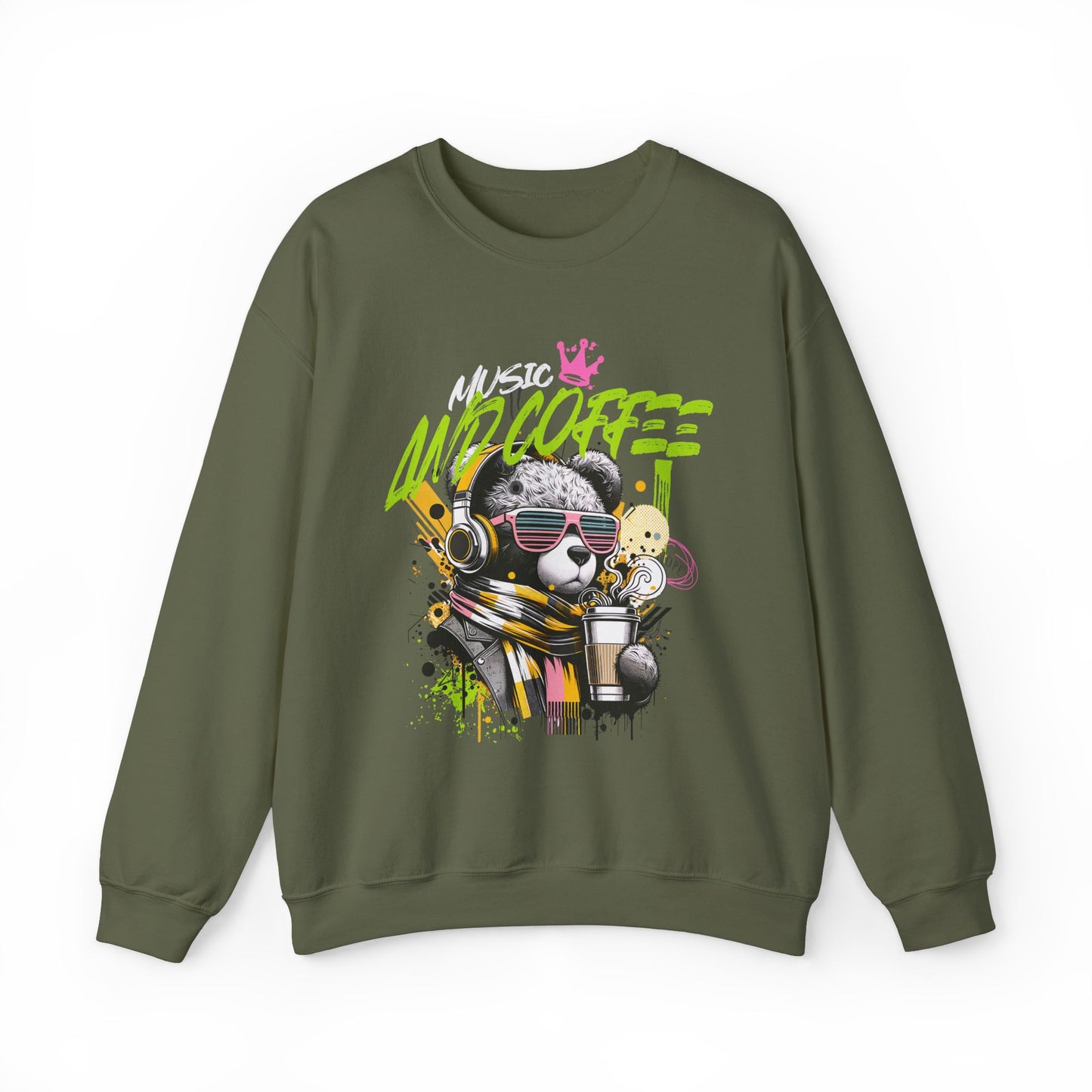 Coffee and Music Crewneck Sweatshirt