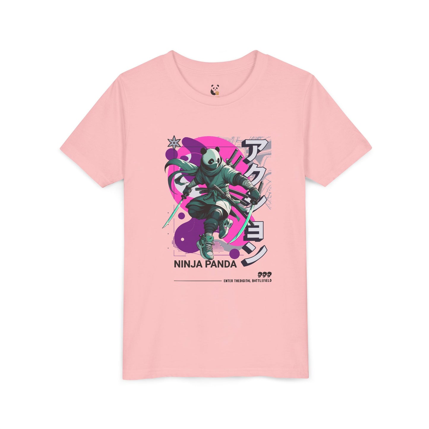 Youth Tee - Ninja Panda Design