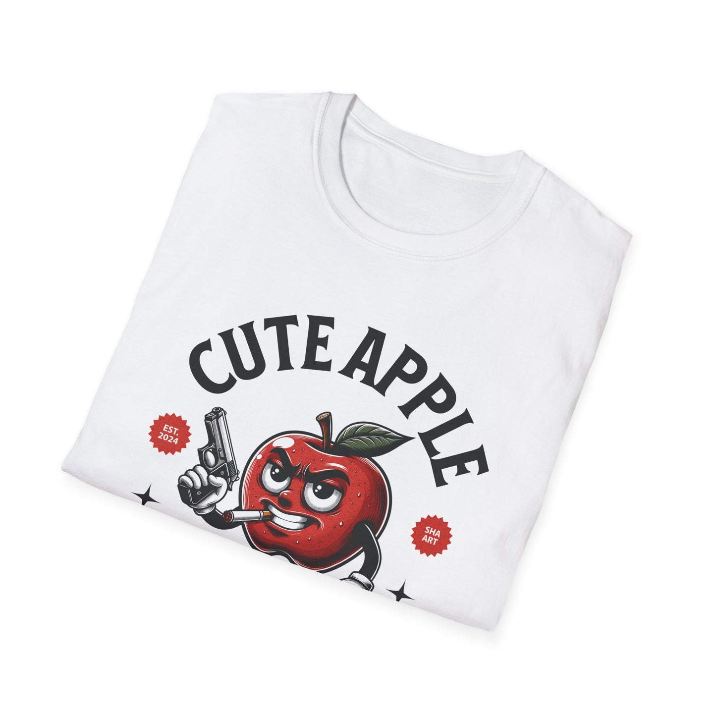 Cute Apple with Gun T-Shirt