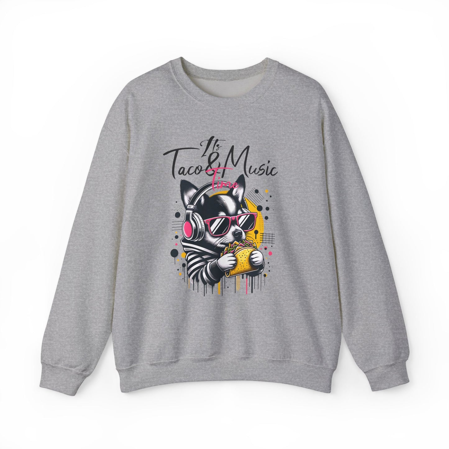 Taco Music Time Crewneck Sweatshirt