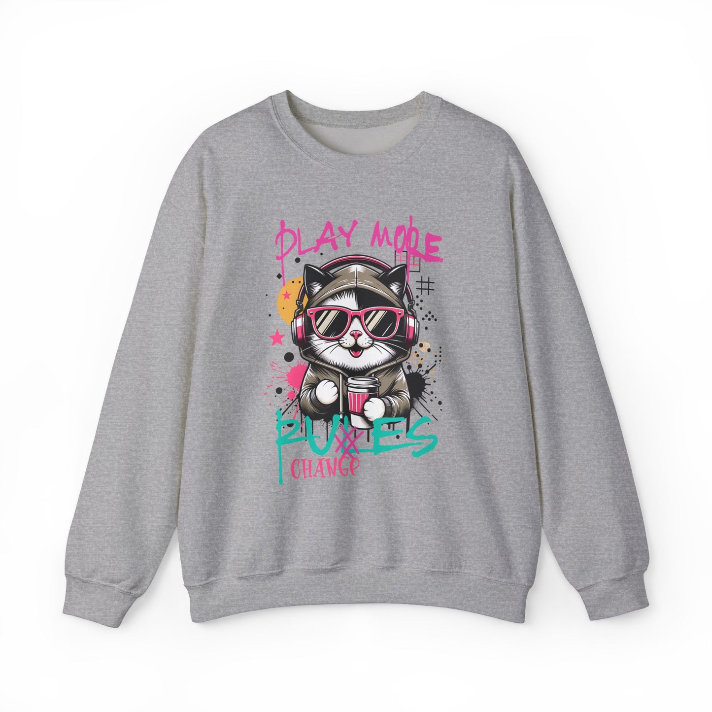 Cute Graffiti Cat Sweatshirt