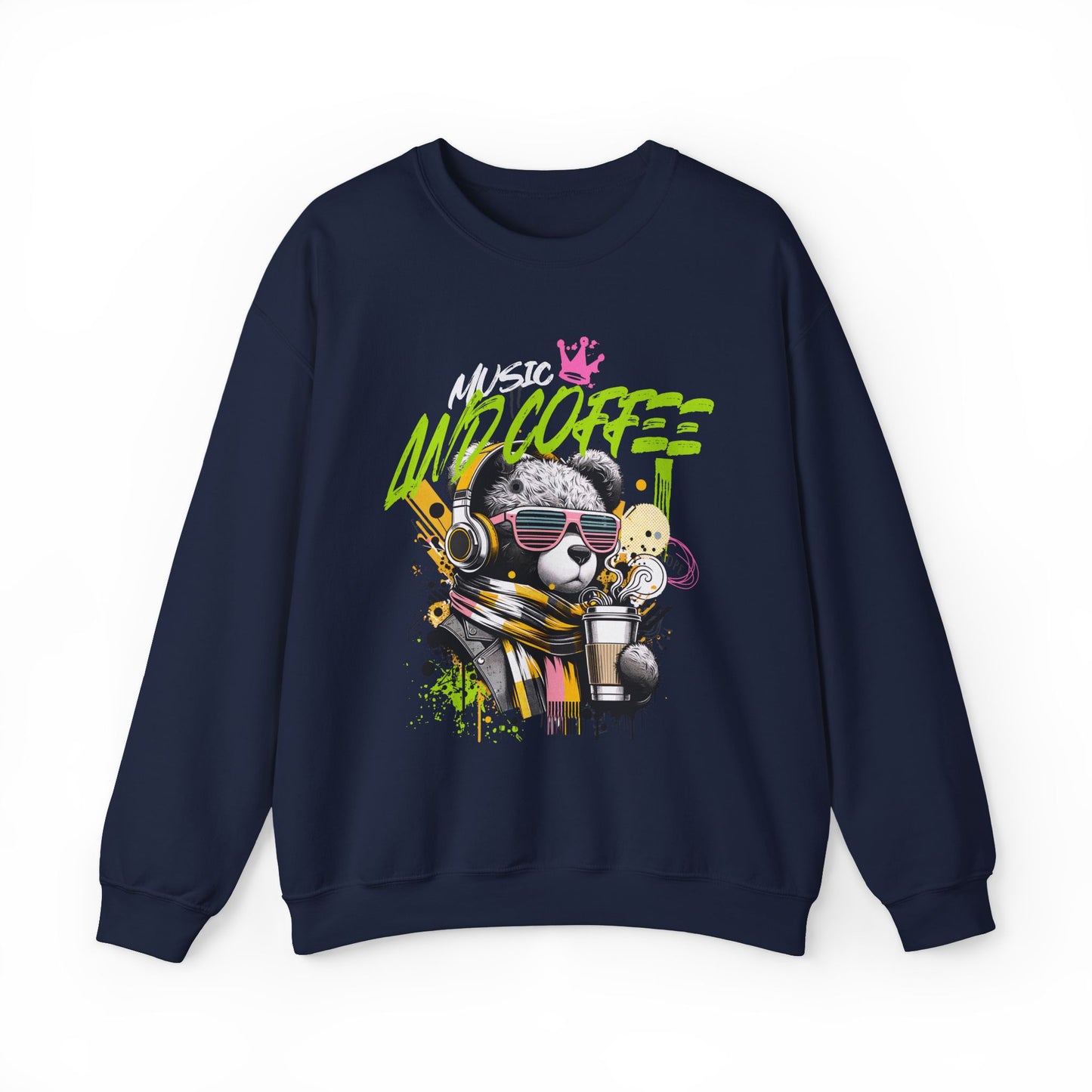 Coffee and Music Crewneck Sweatshirt