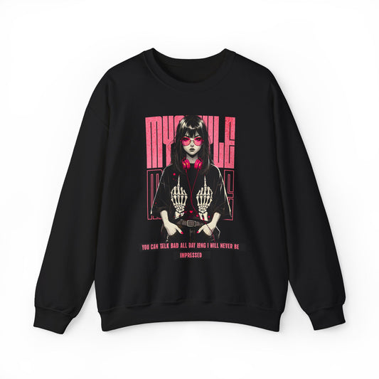 Crewneck Sweatshirt - Stylish Girl Design