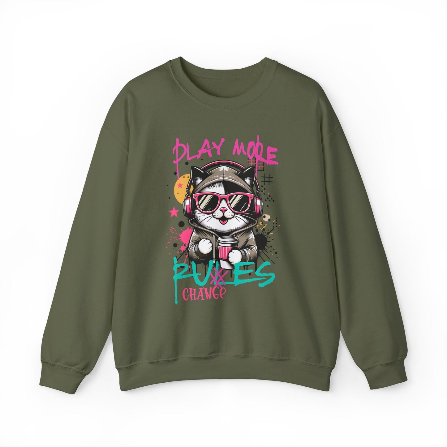 Cute Graffiti Cat Sweatshirt