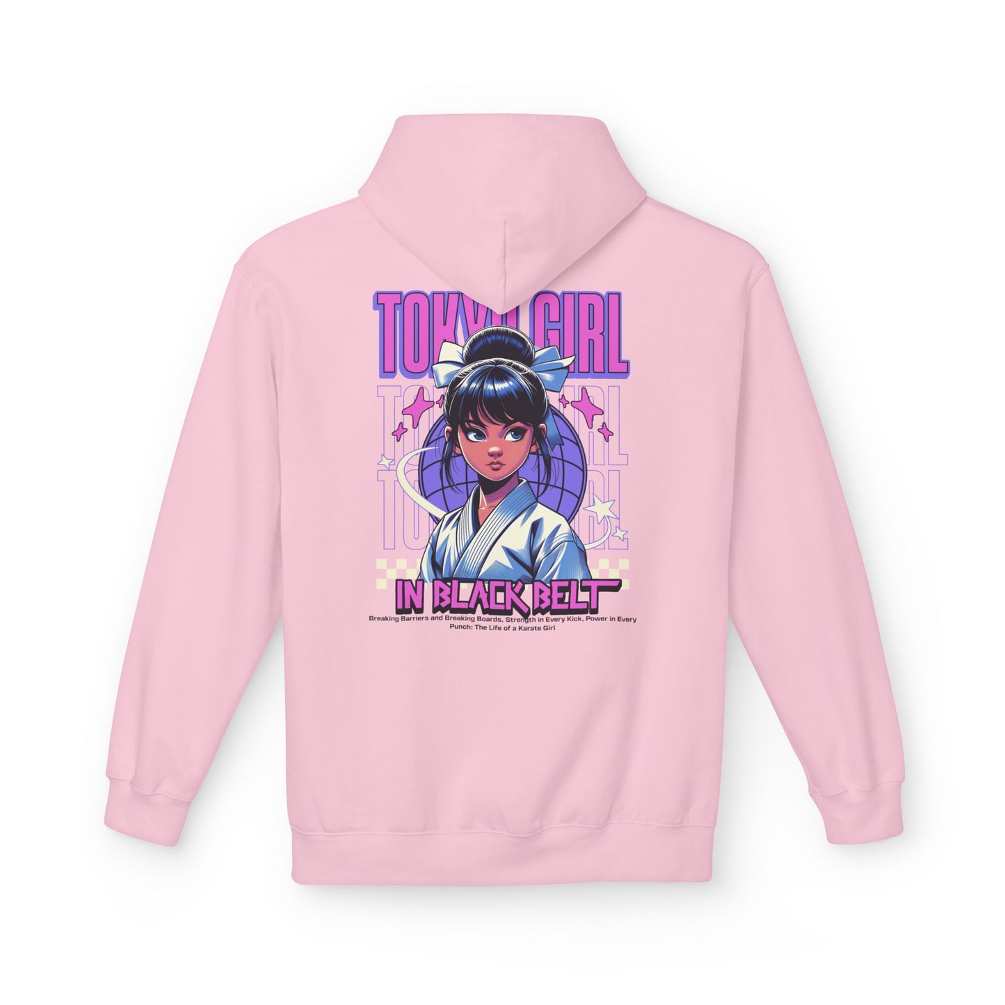 Hoodie Tokyo Girl in Black Belt