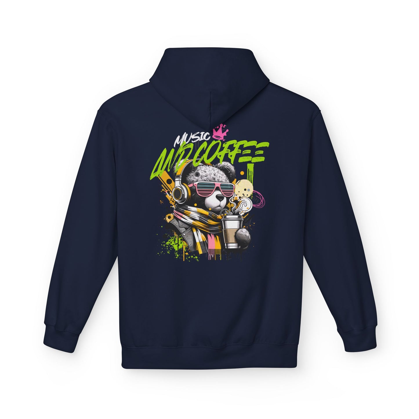 Music and Coffee Hoodie Design
