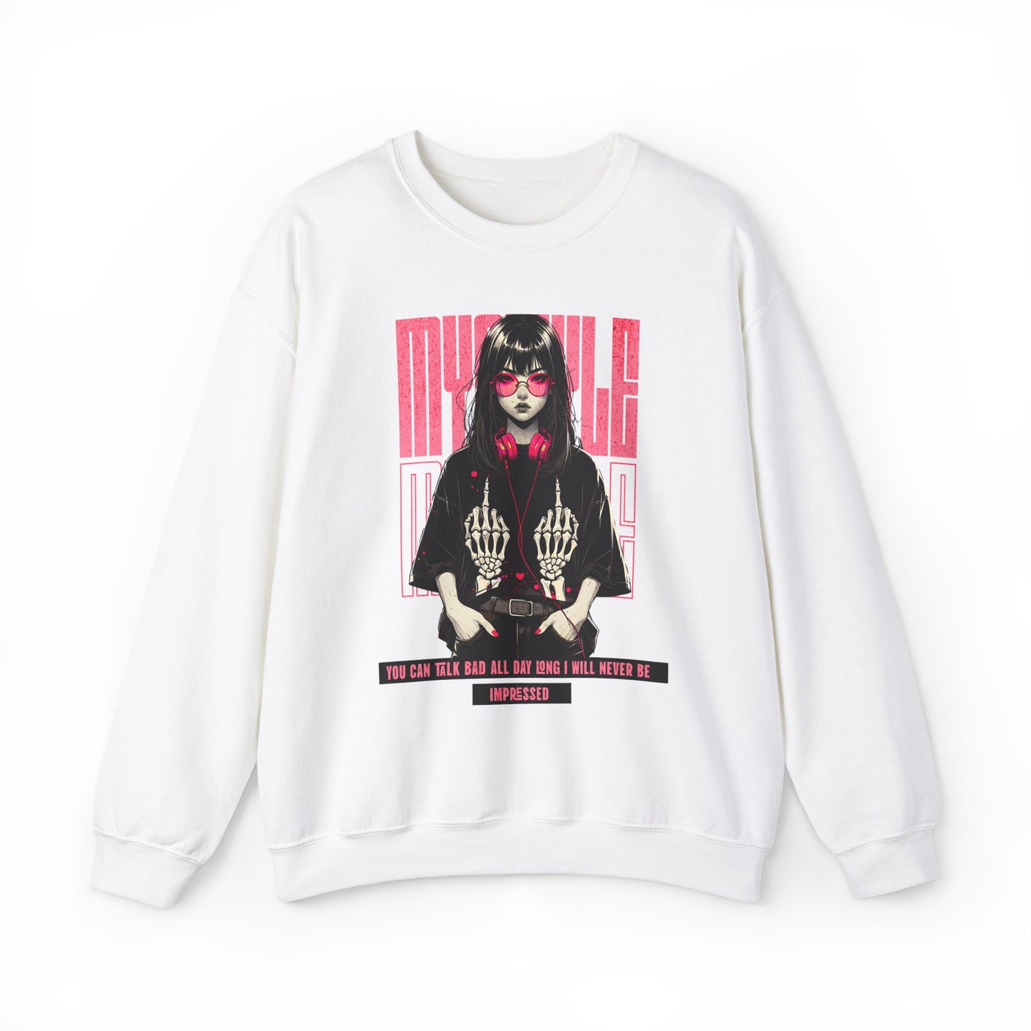 Crewneck Sweatshirt - Stylish Girl Design