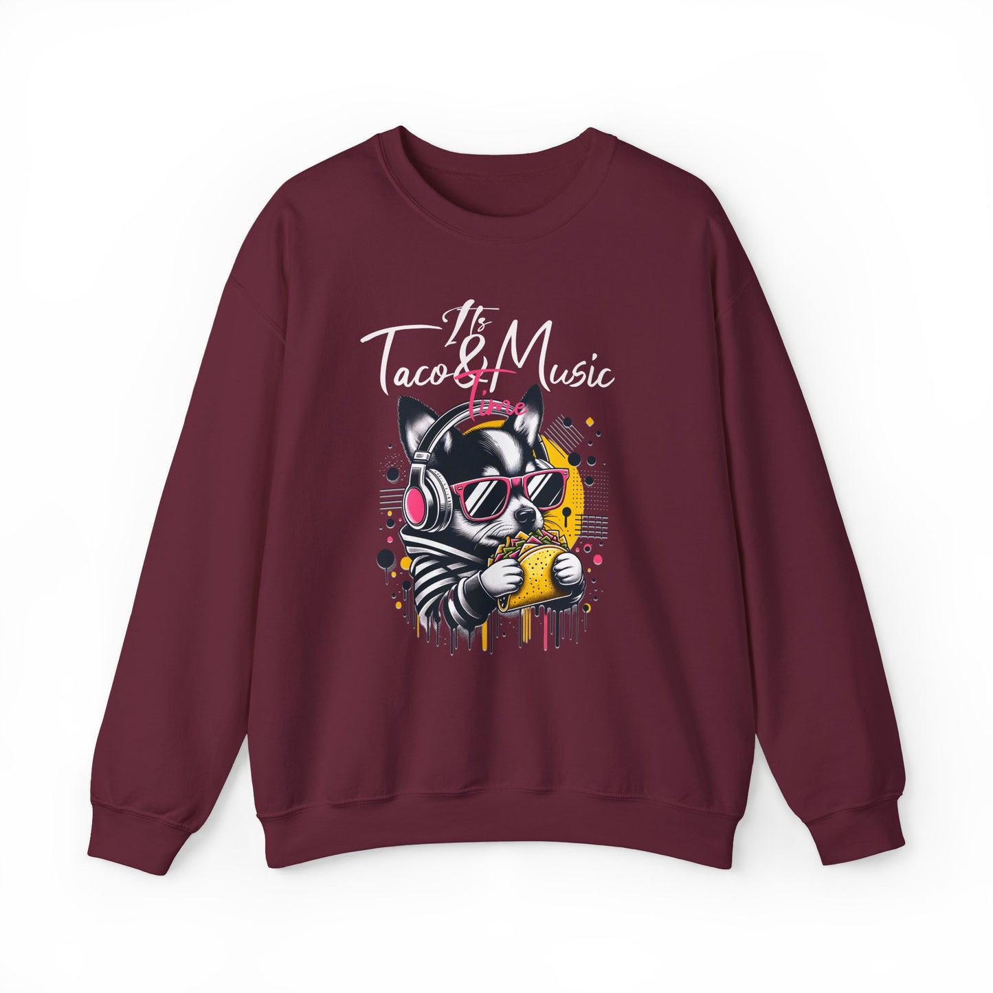 Taco Music Time Crewneck Sweatshirt