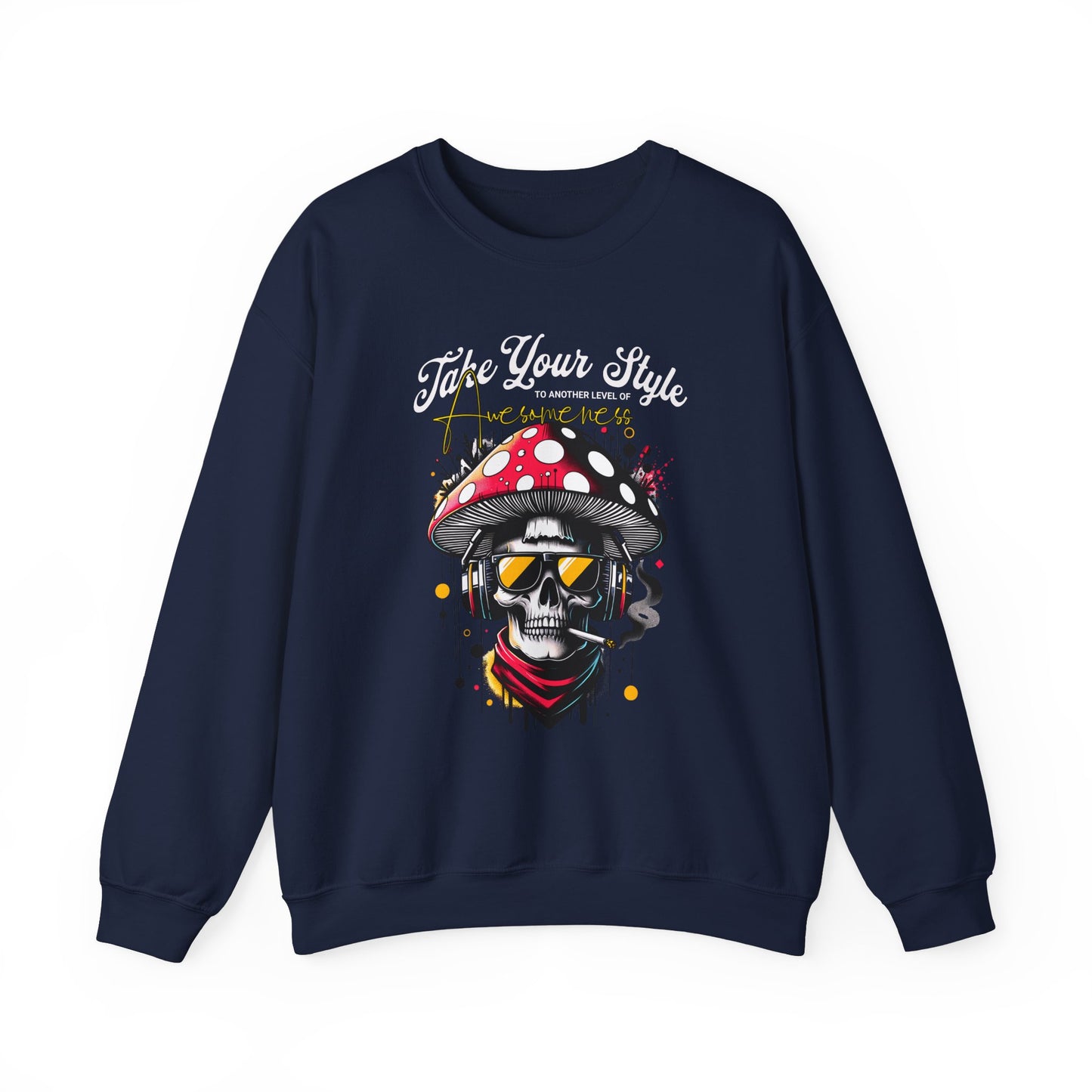 Graffiti Skull Crewneck Sweatshirt
