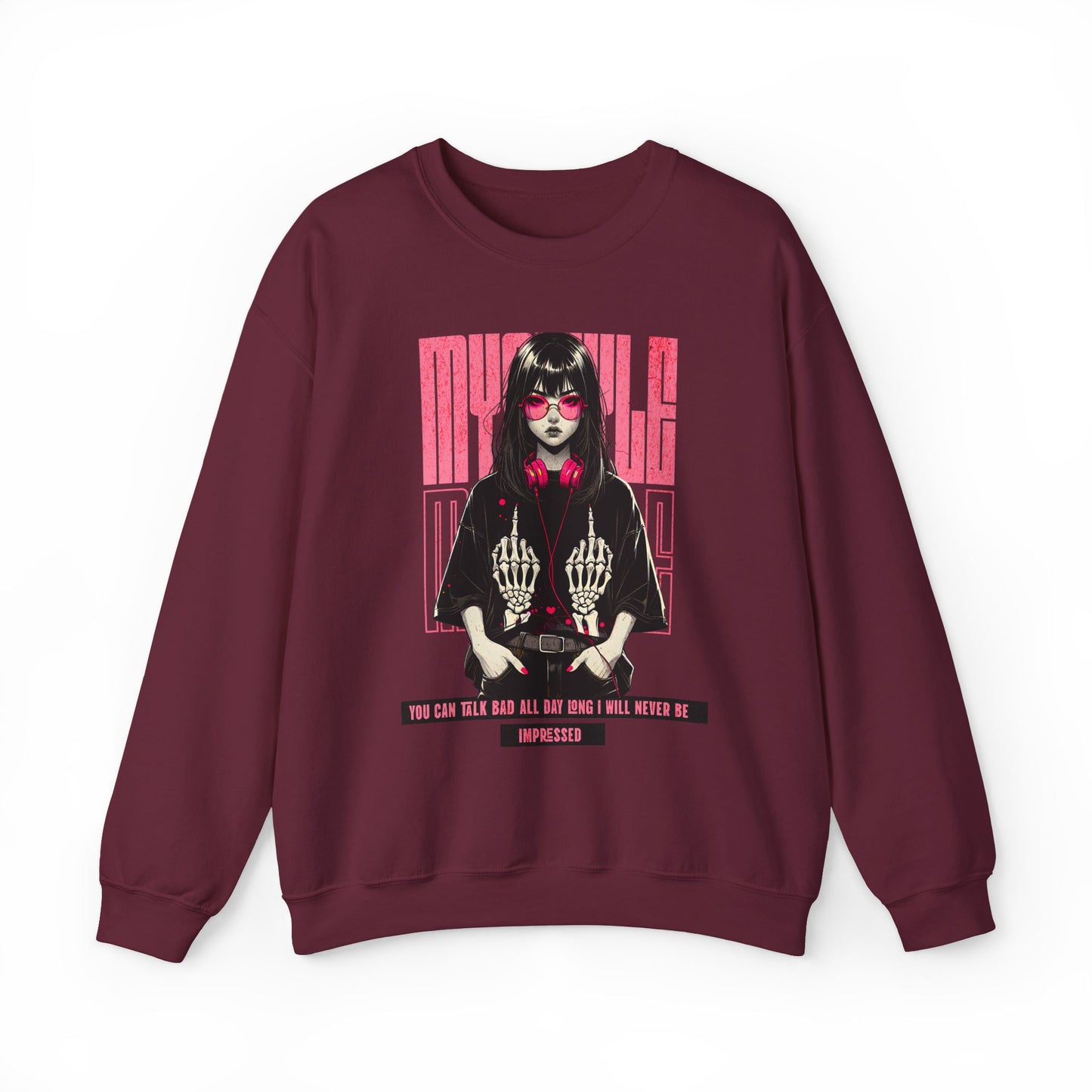 Crewneck Sweatshirt - Stylish Girl Design