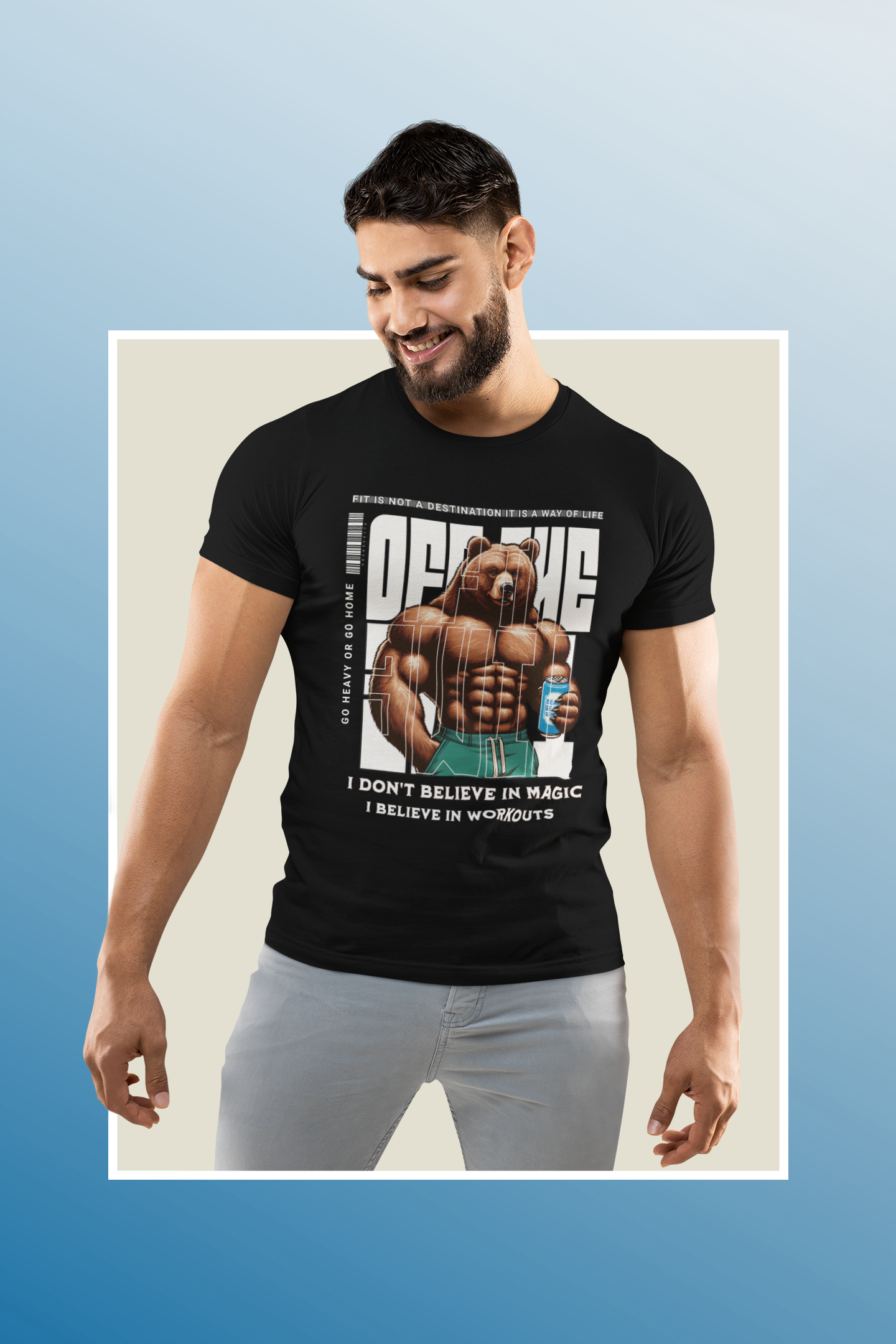 Fitness Time Motivational Workout T-Shirt