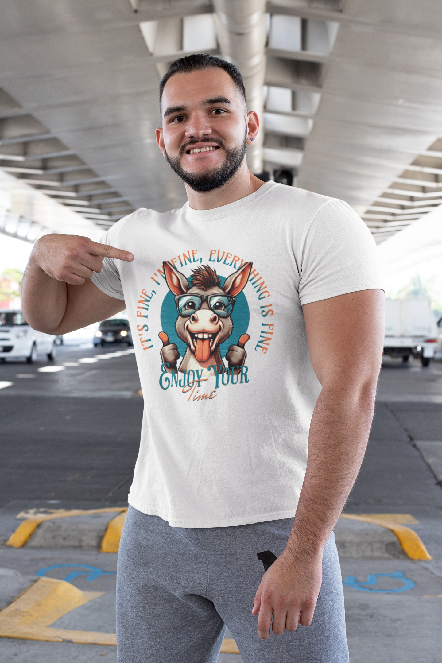 Donkey T-Shirt - Happy Donkey Design