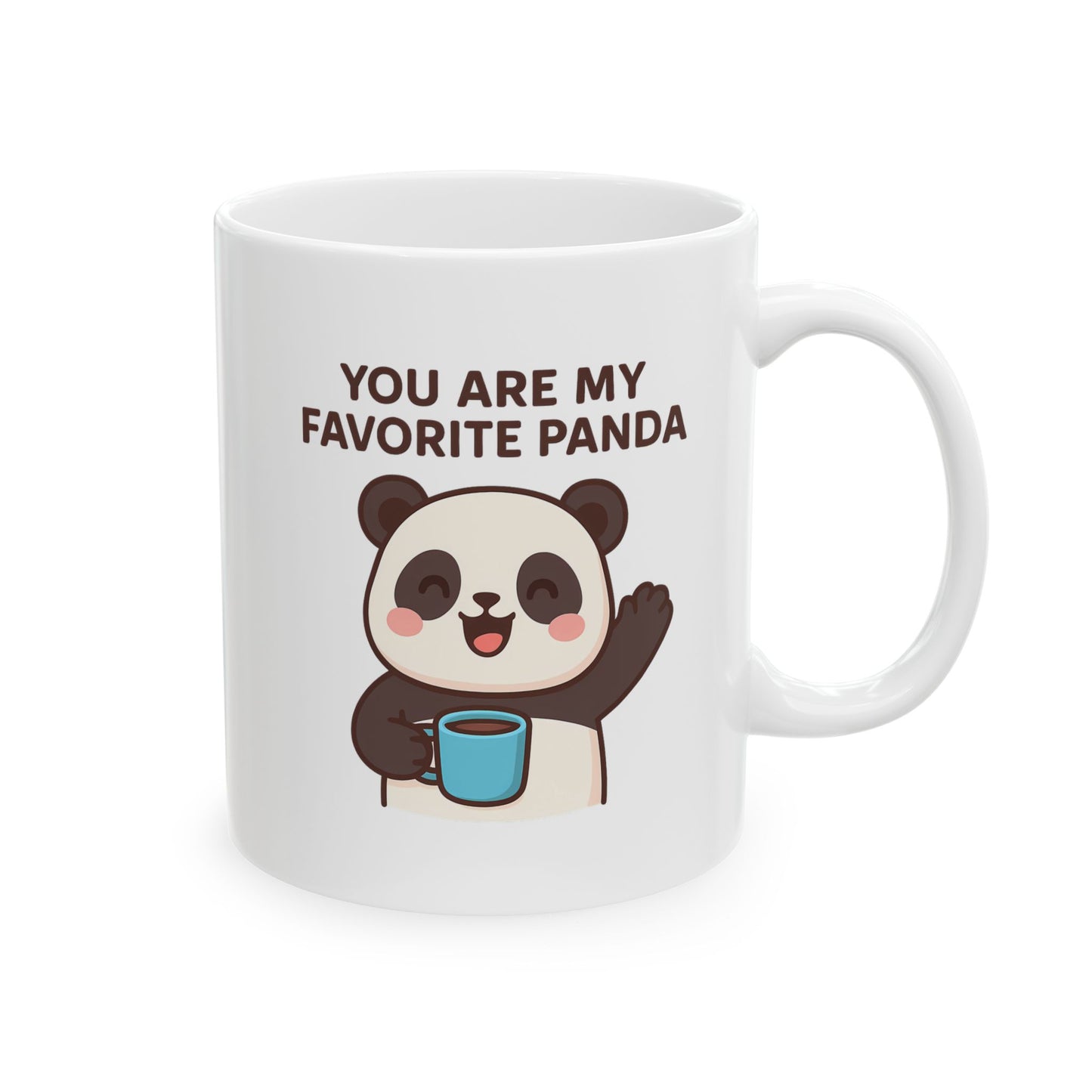 Coffee Mug - Cute Panda with Coffee Design