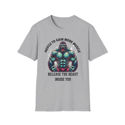 Muscle Hustle Unisex - Fitness Motivation T-Shirt