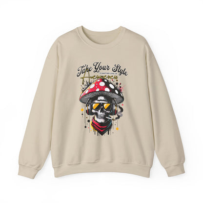 Graffiti Skull Crewneck Sweatshirt