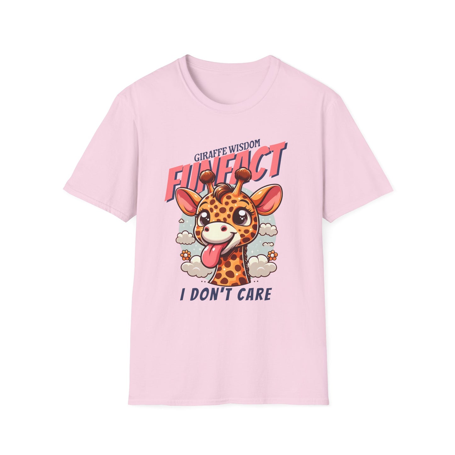 Giraffe Wisdom - Fun Fact I Don't Care  Unisex Tee