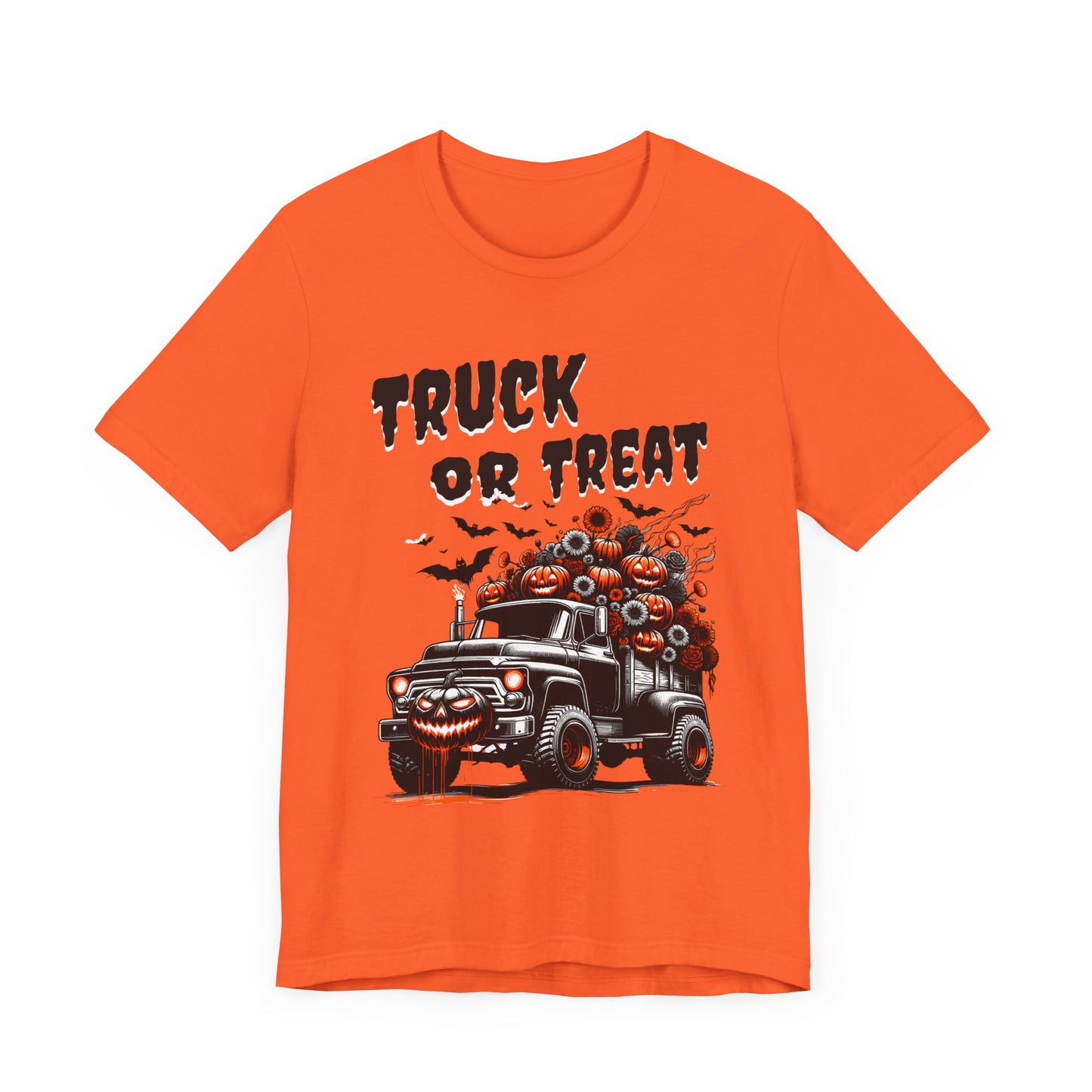 Halloween Truck Unisex Tee, Spooky Trick or Treat T-shirt
